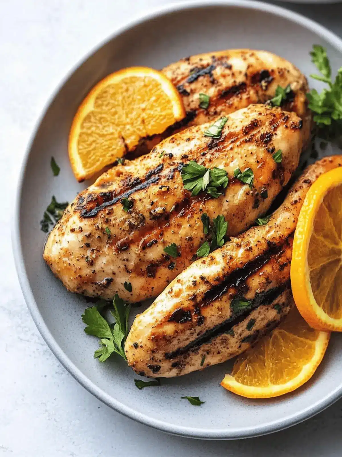 Orange Dijon Grilled Chicken