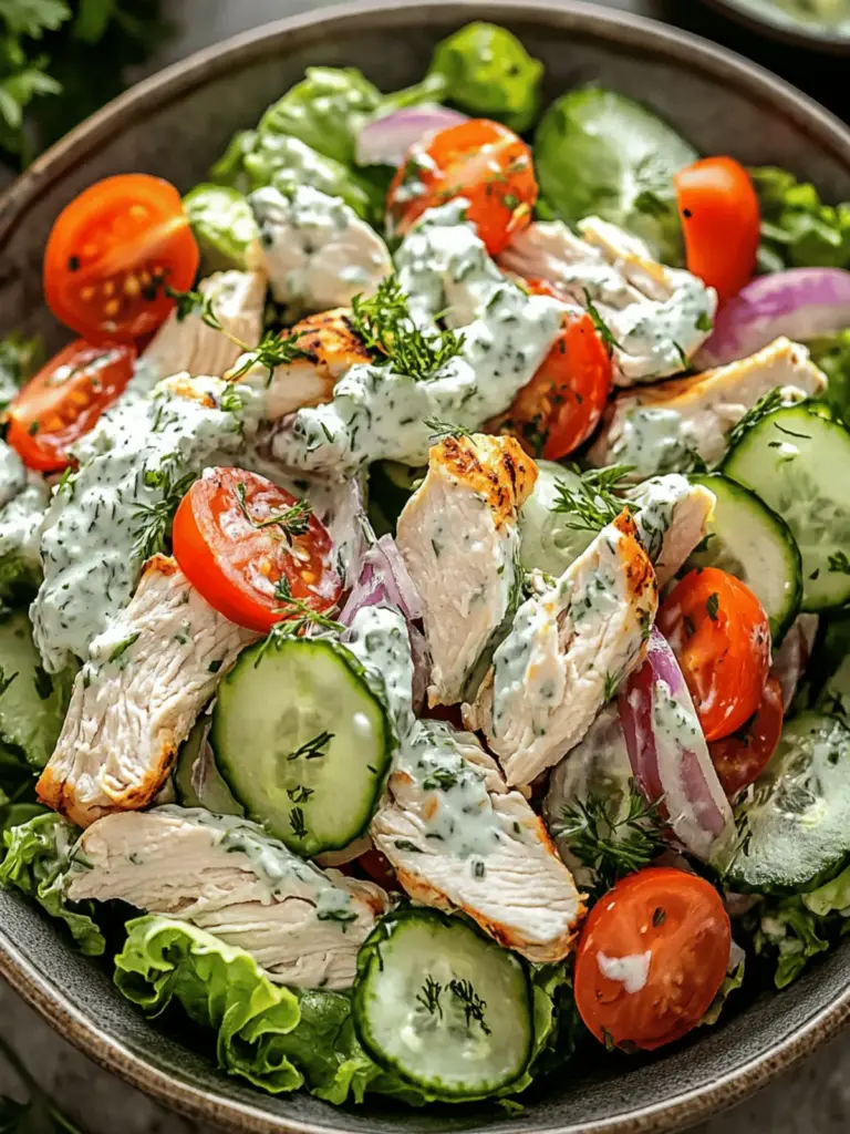 Tzatziki chicken salad
