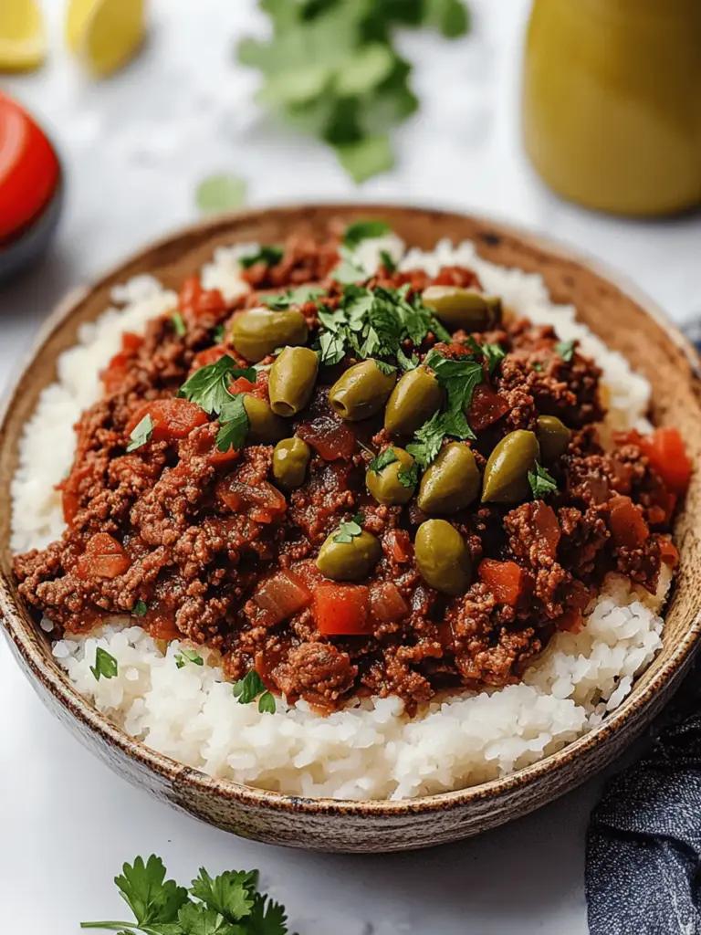 Cuban Beef Picadillo