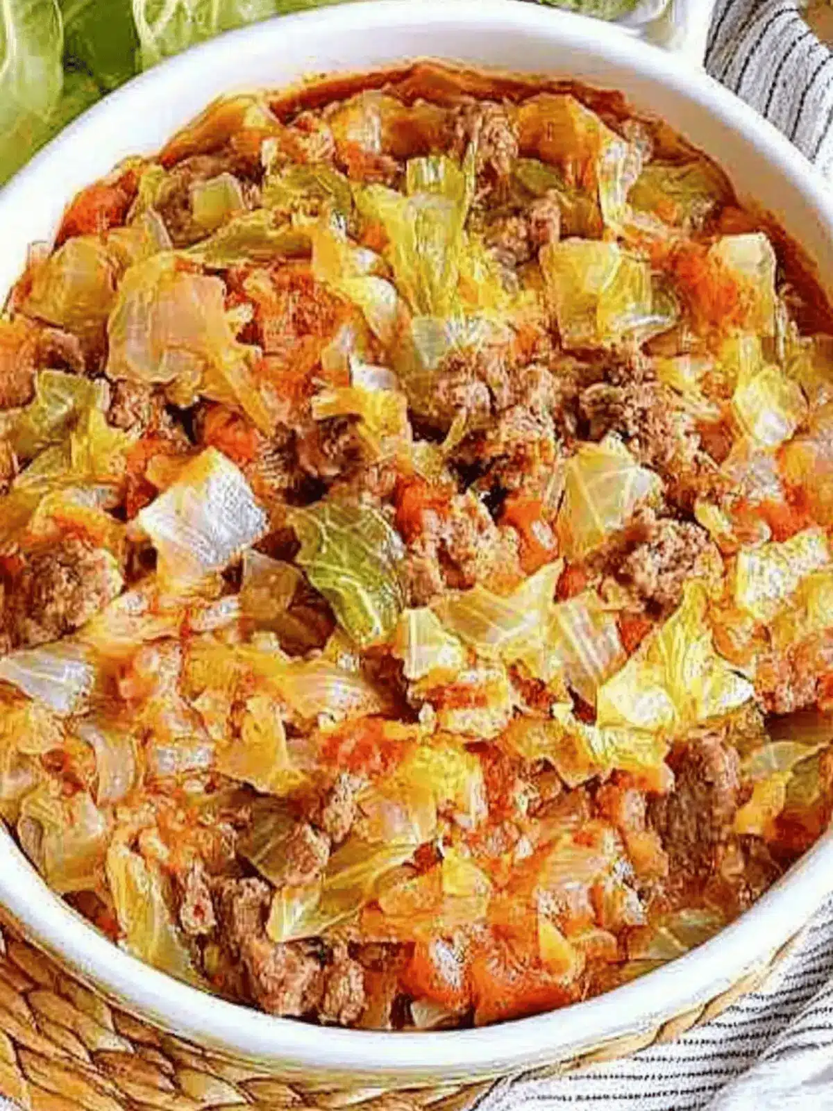 Cabbage Beef Casserole Recipe