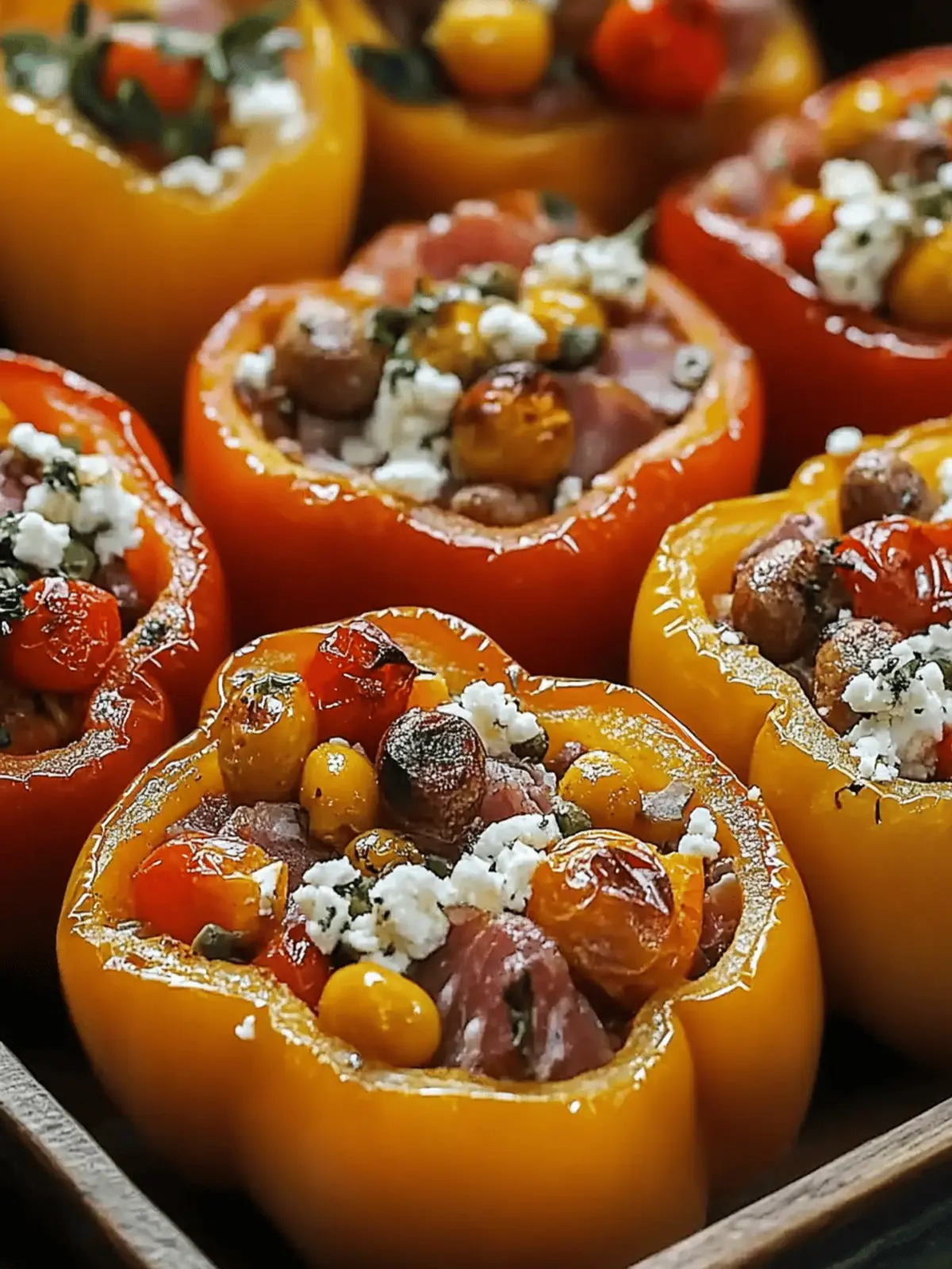 Stuffed Charcuterie Board Peppers