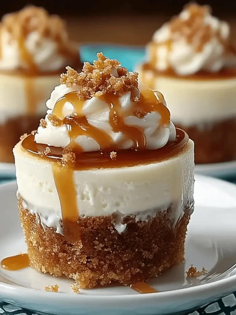 Caramel Swirl Cheesecake Cups