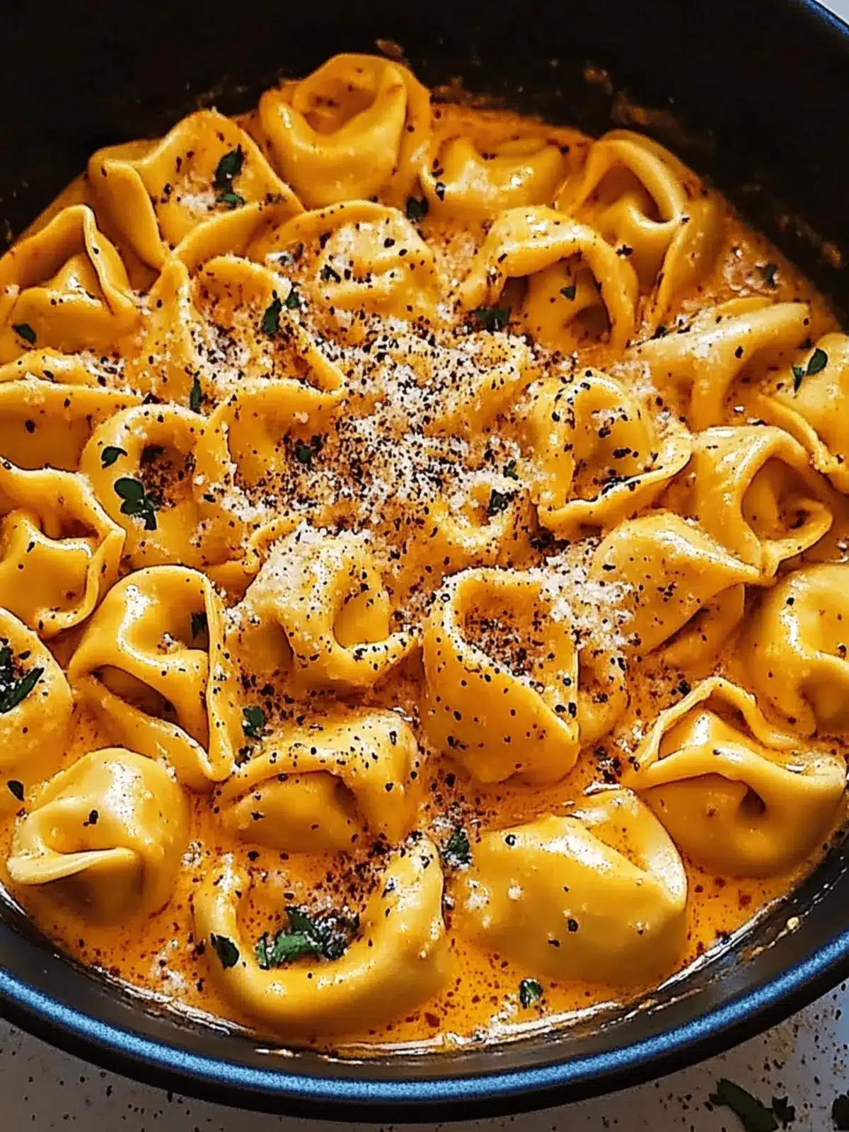 Spicy Garlic Butter Chicken Tortellini