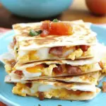 Bacon Egg and Cheese Breakfast Quesadillas
