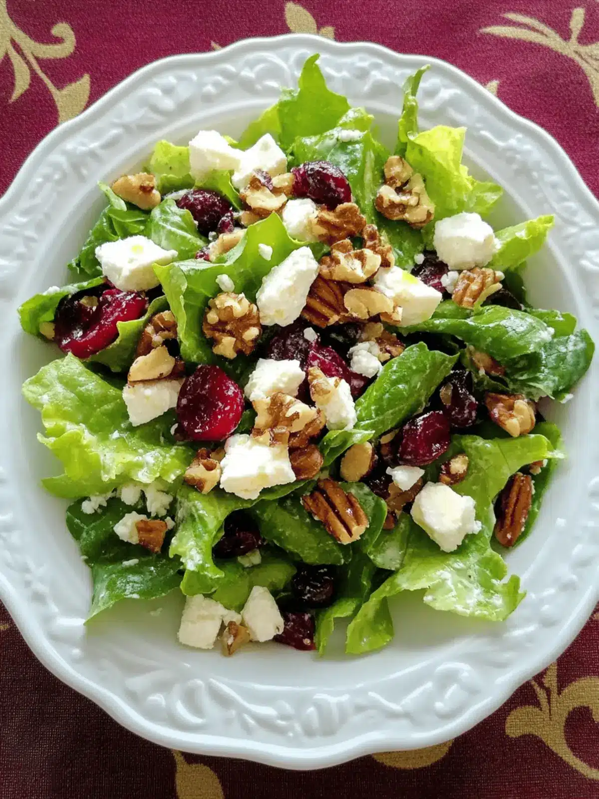 Cranberry, Feta and Walnut Salad