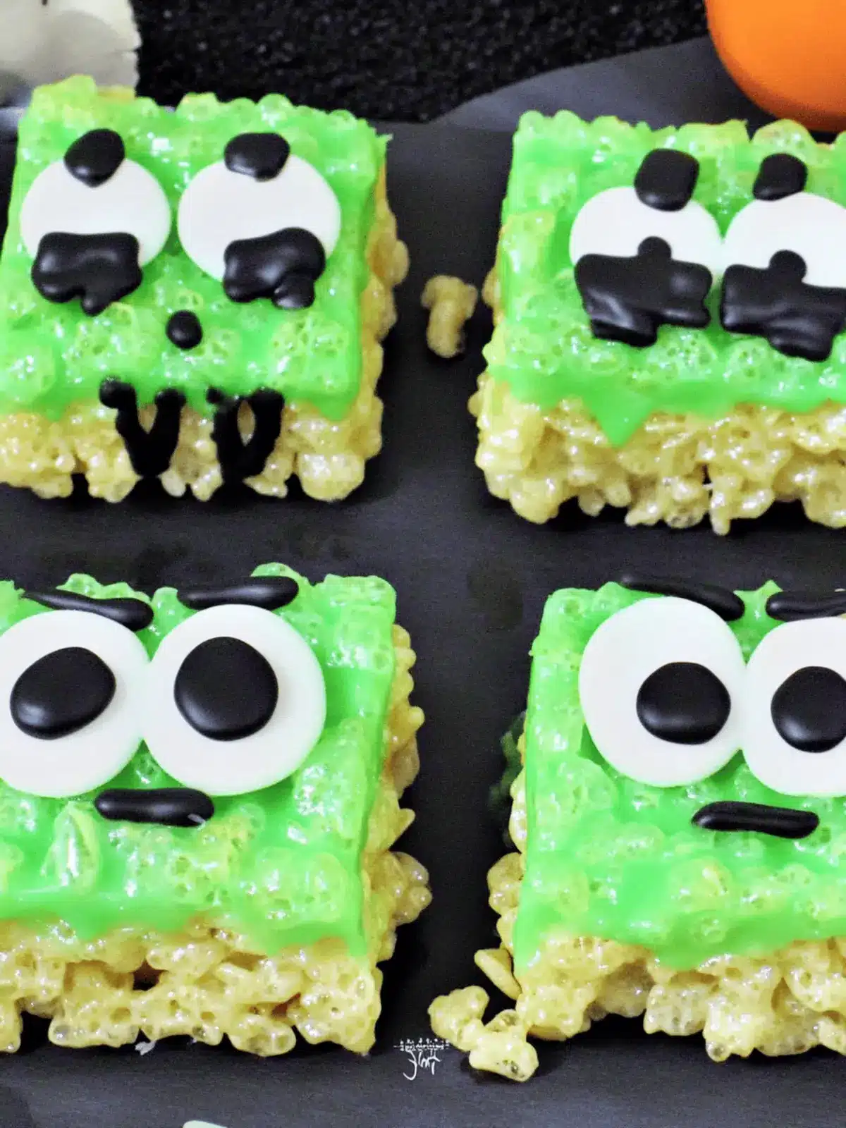 Frankenstein Rice Krispie Treats