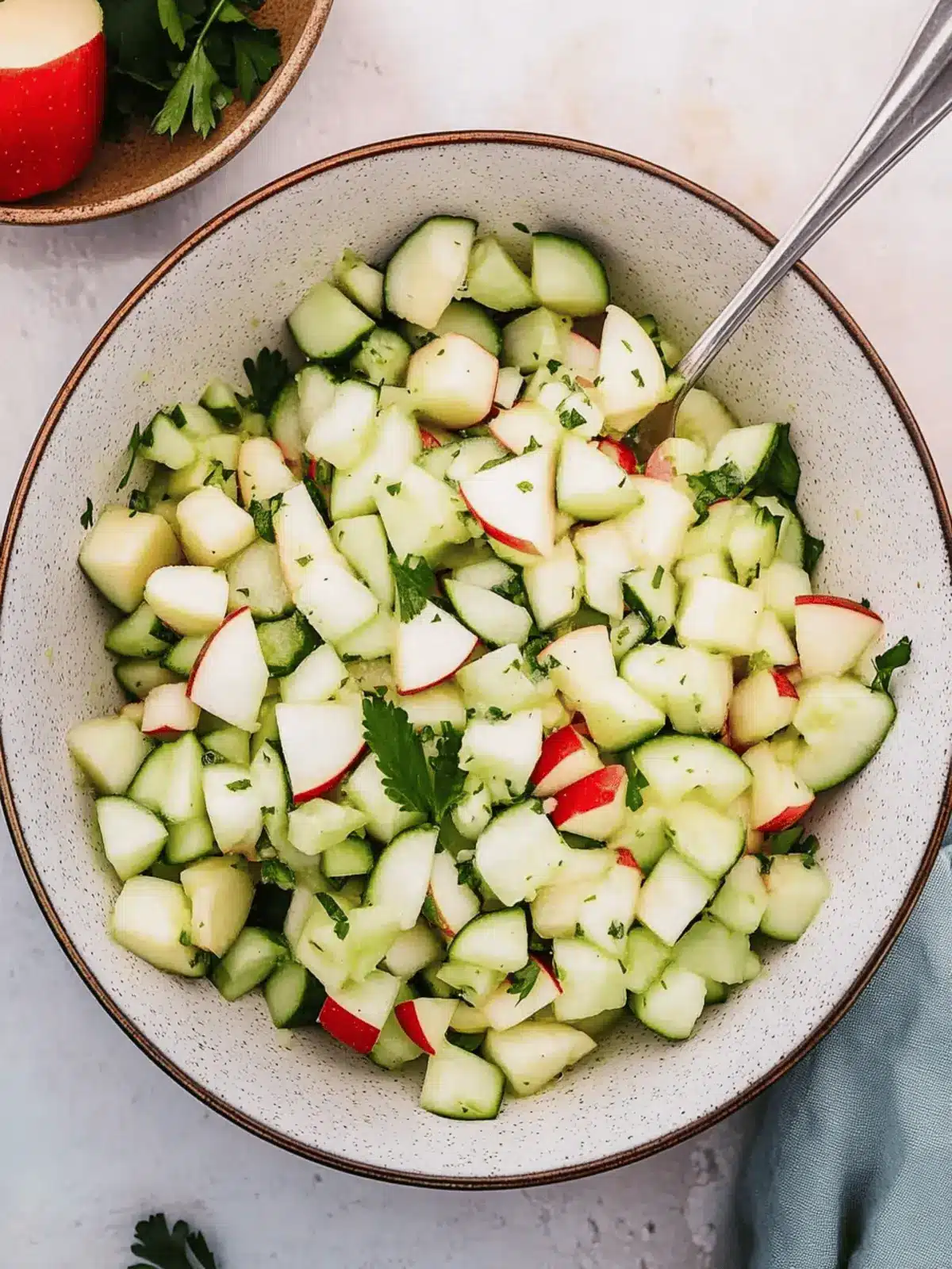 Crisp Cucumber Apple Salad with Honey Dressing for Summer Bliss 4 CUCUMBER APPLE SALAD