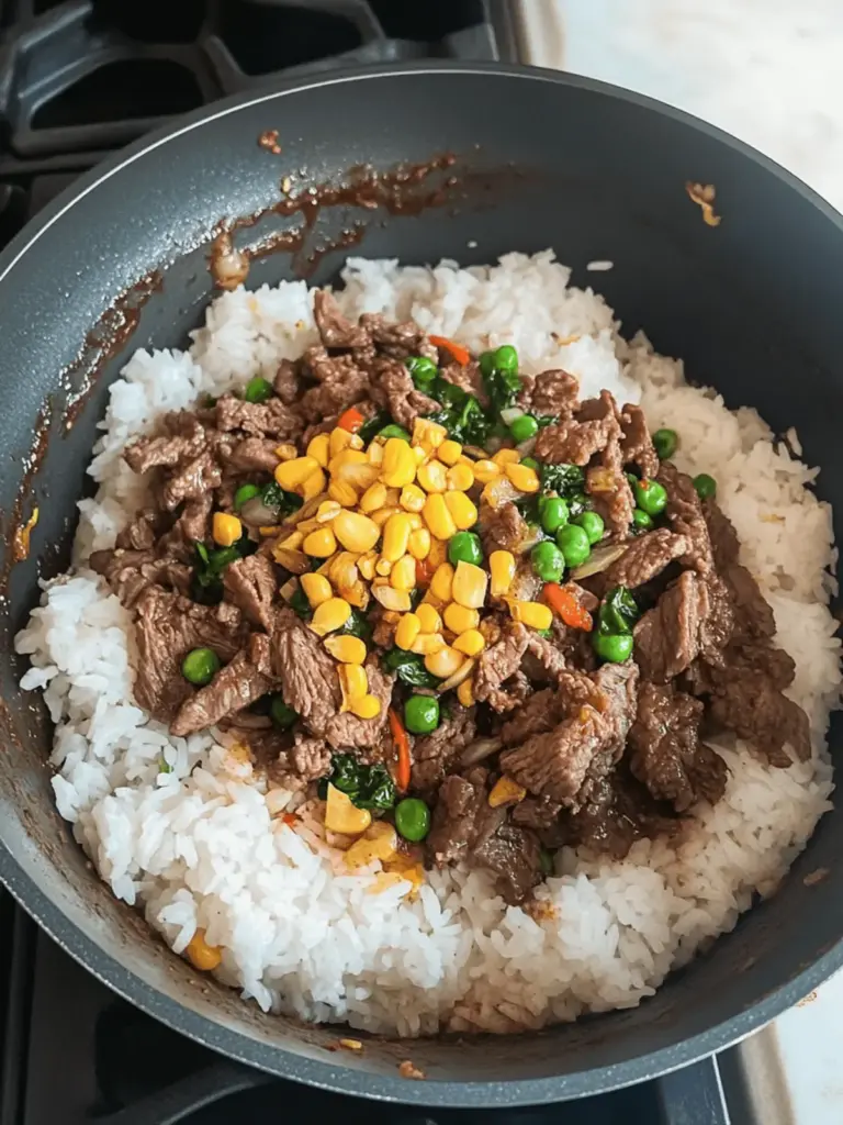 Beef Pepper Rice Bowl