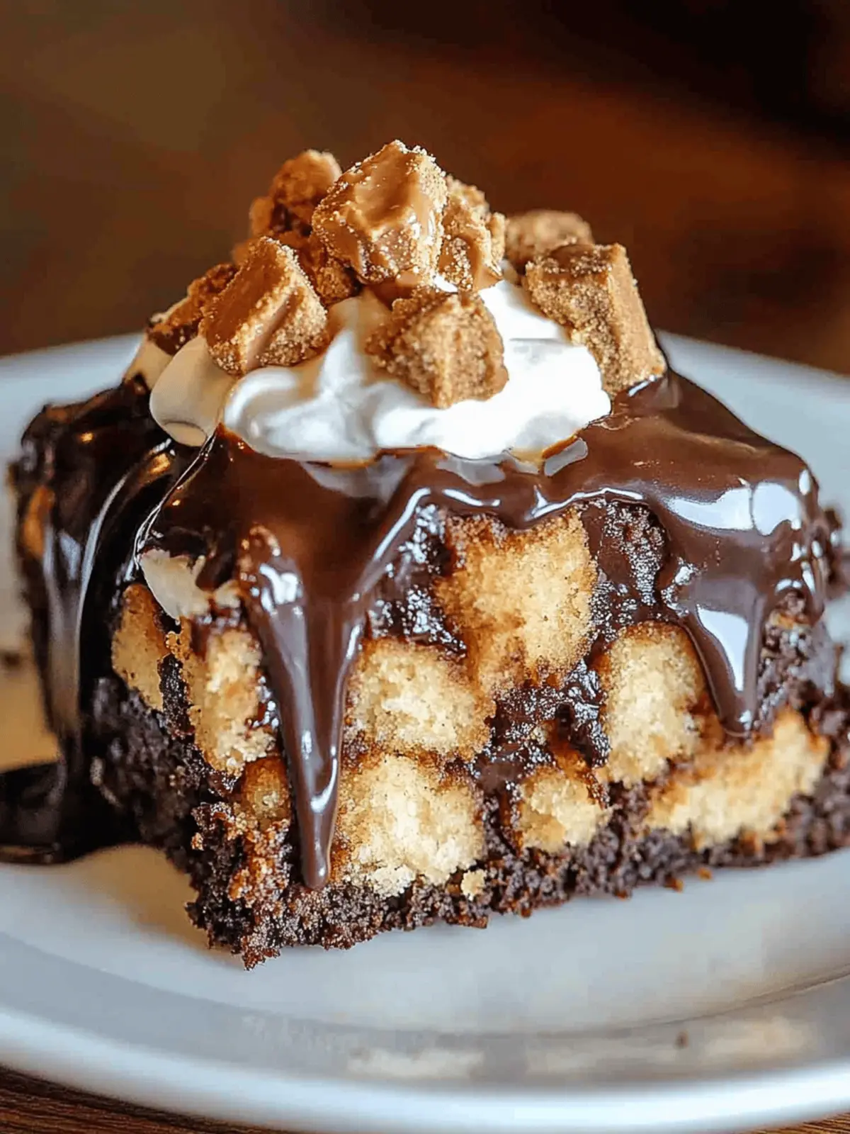 Peanut Butter Cup Dump Cake