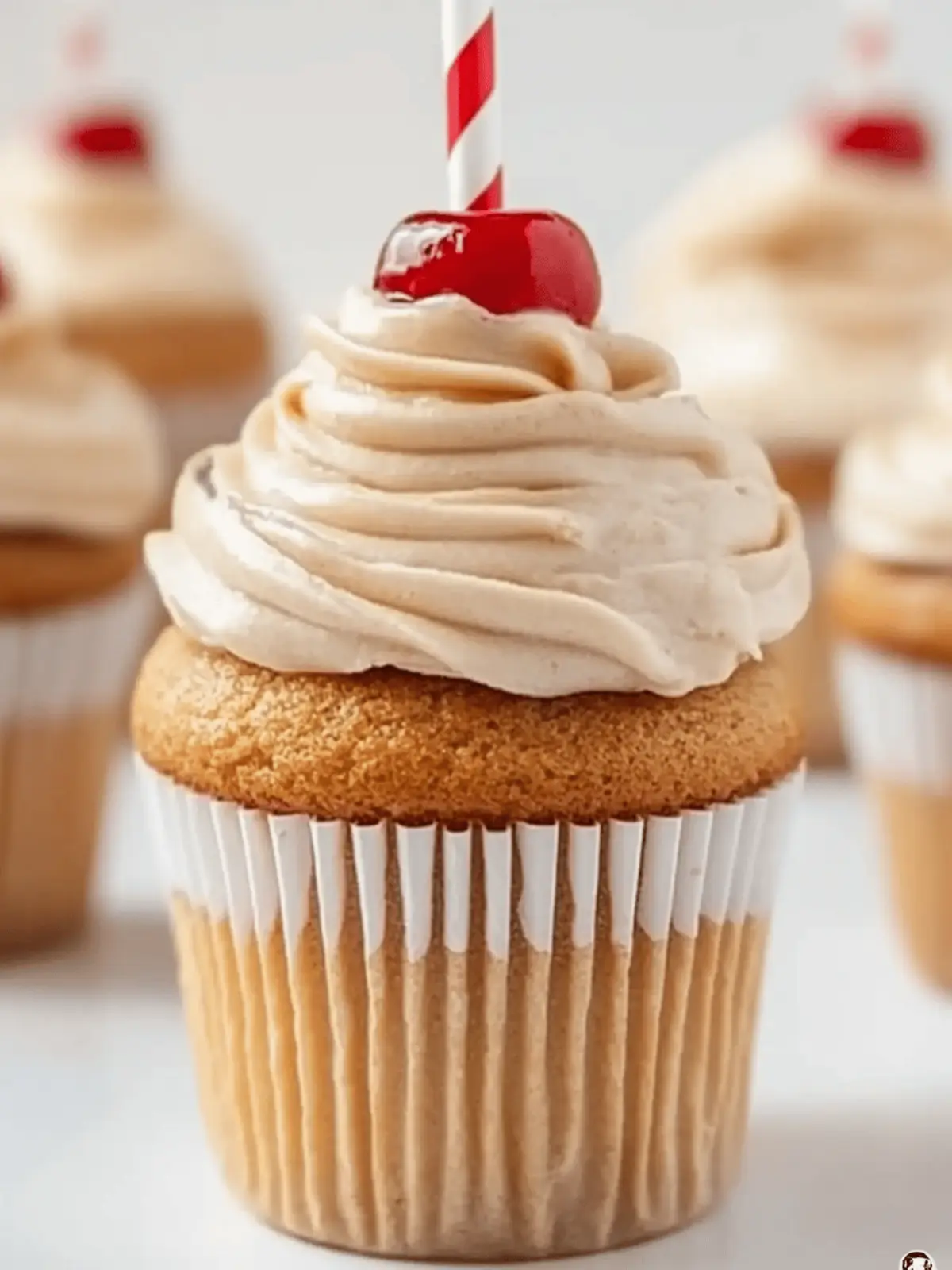 Root Beer Float Cupcakes