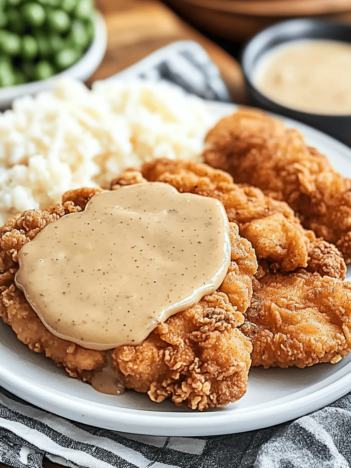 Crispy Chicken Fried Chicken with Country Gravy Heaven