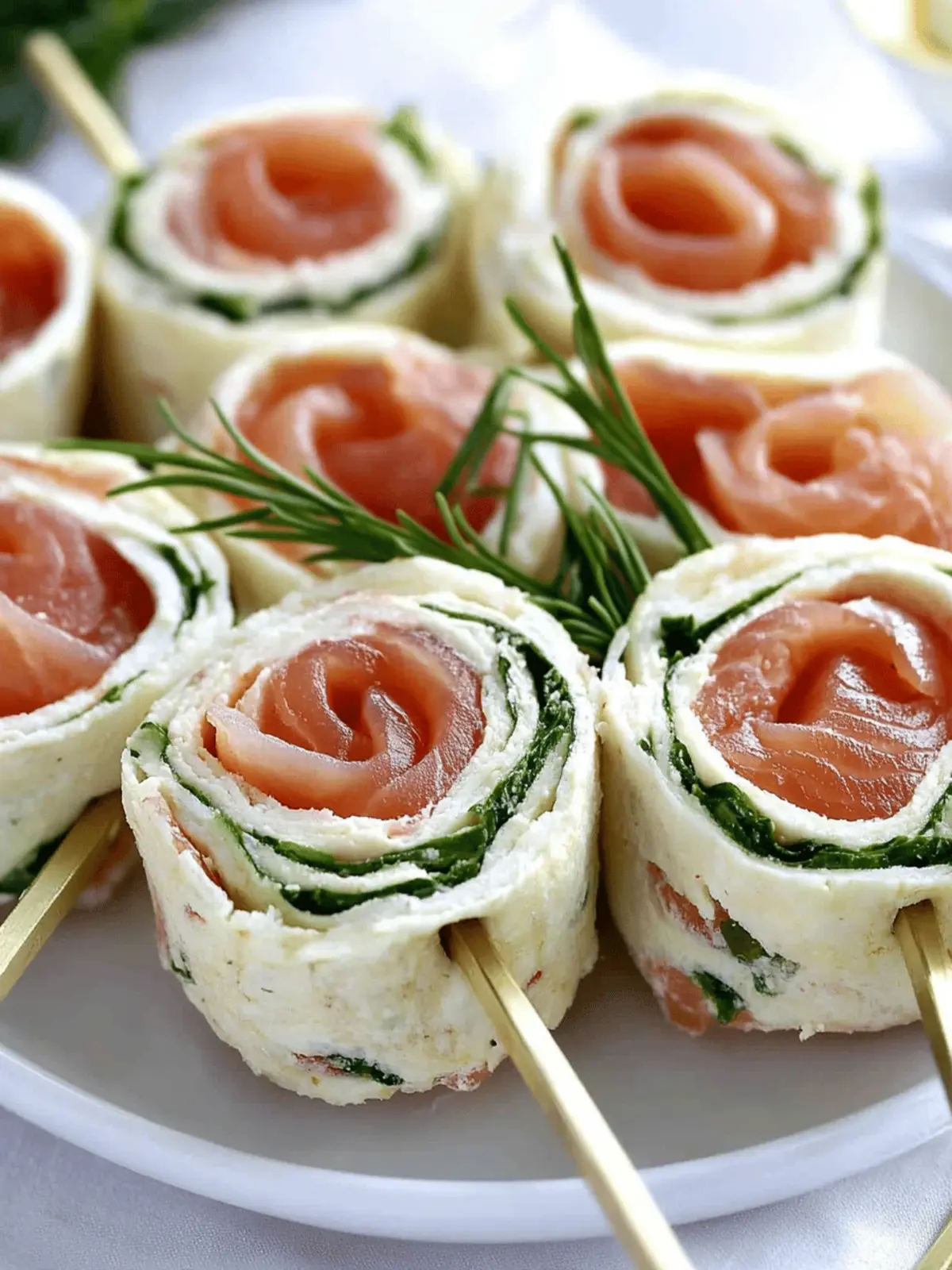 Smoked Salmon Pinwheels