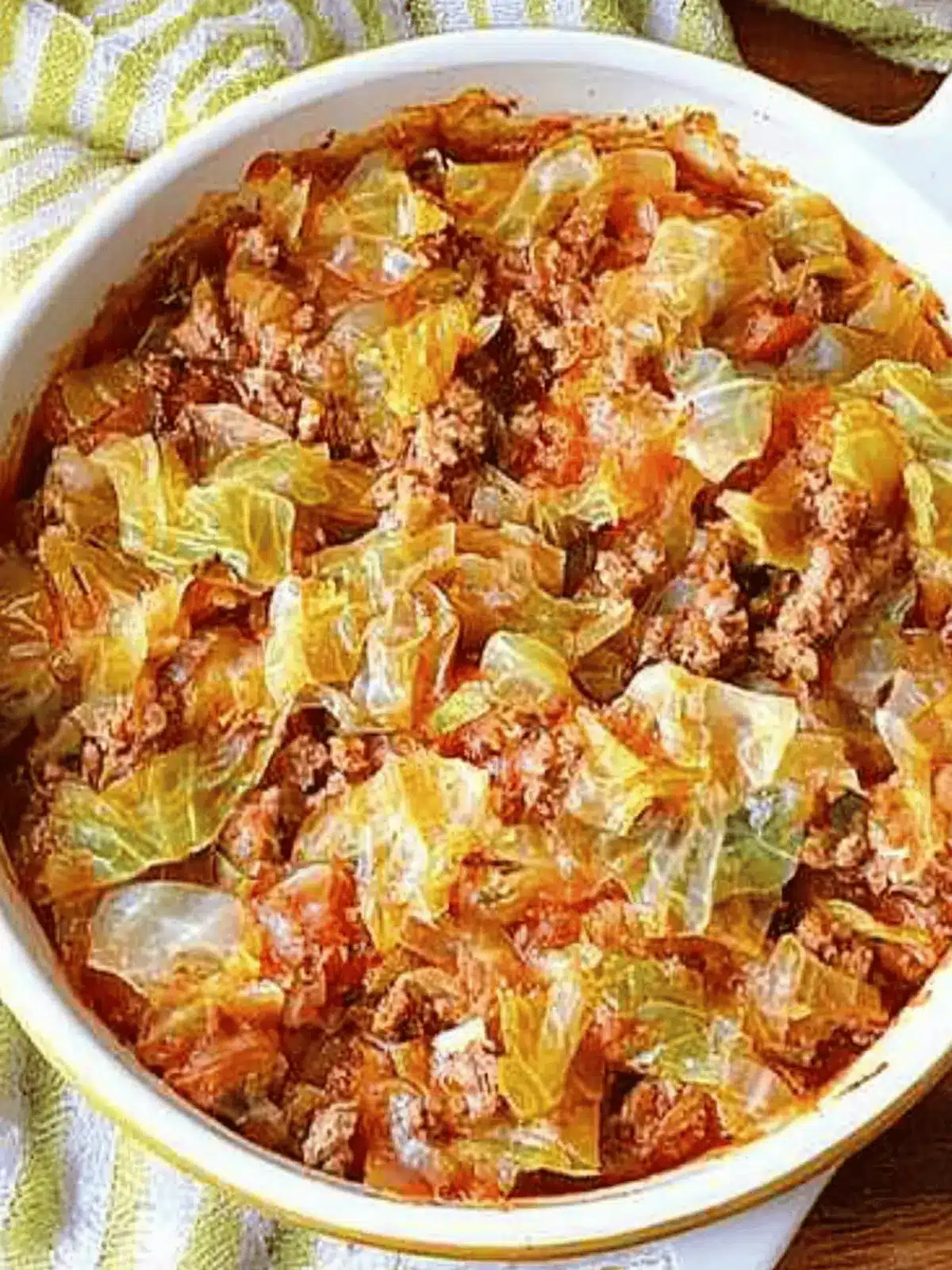 Cabbage Beef Casserole Recipe