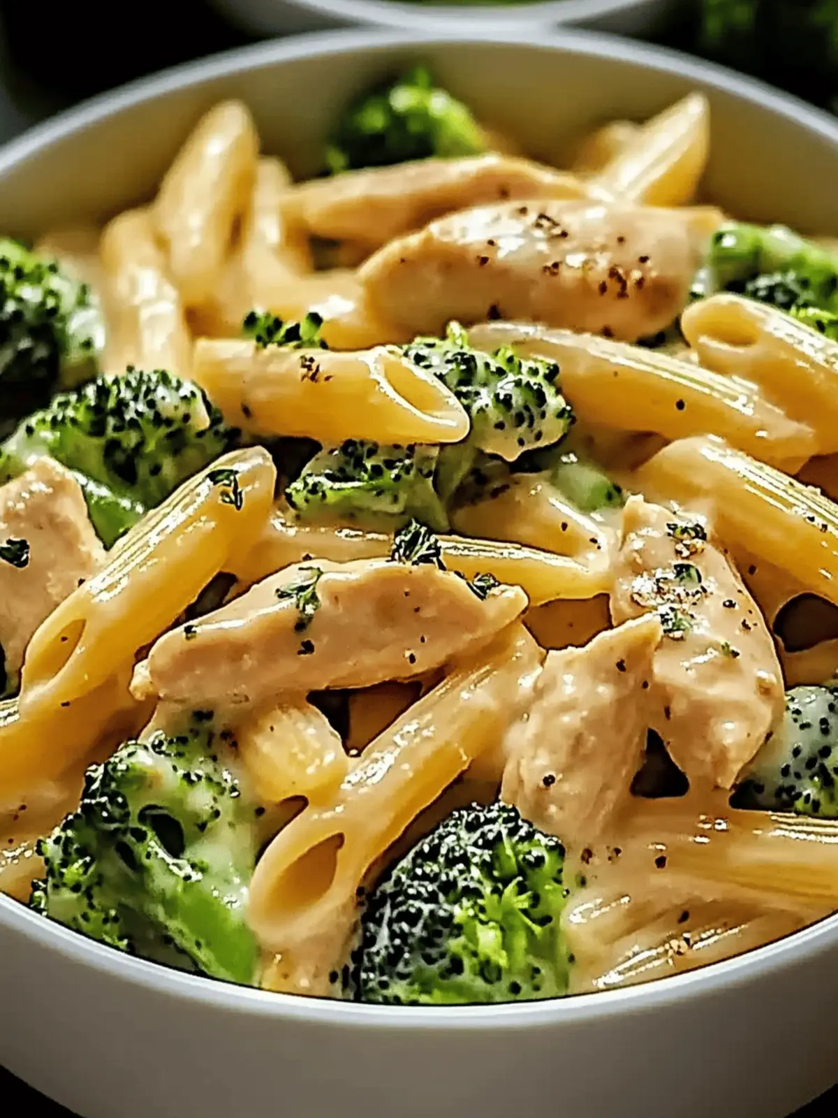 Creamy Broccoli and Chicken Penne
