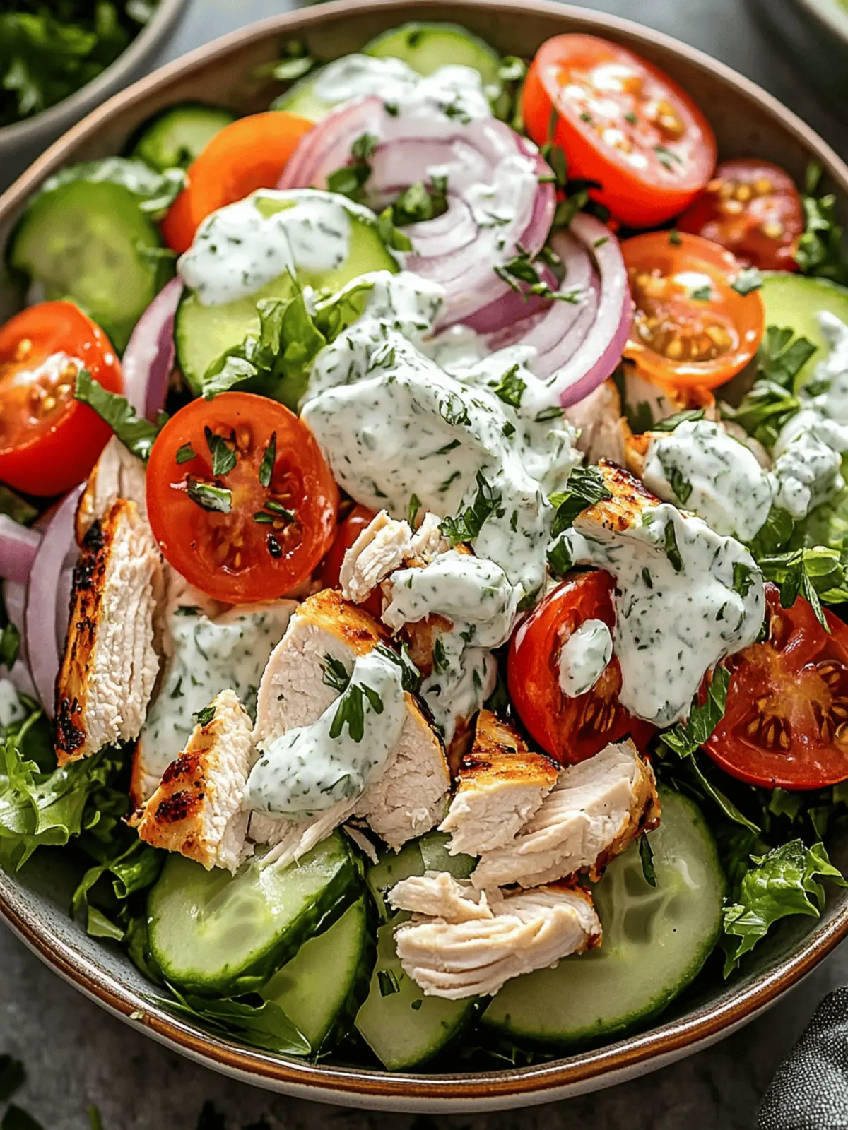Tzatziki chicken salad