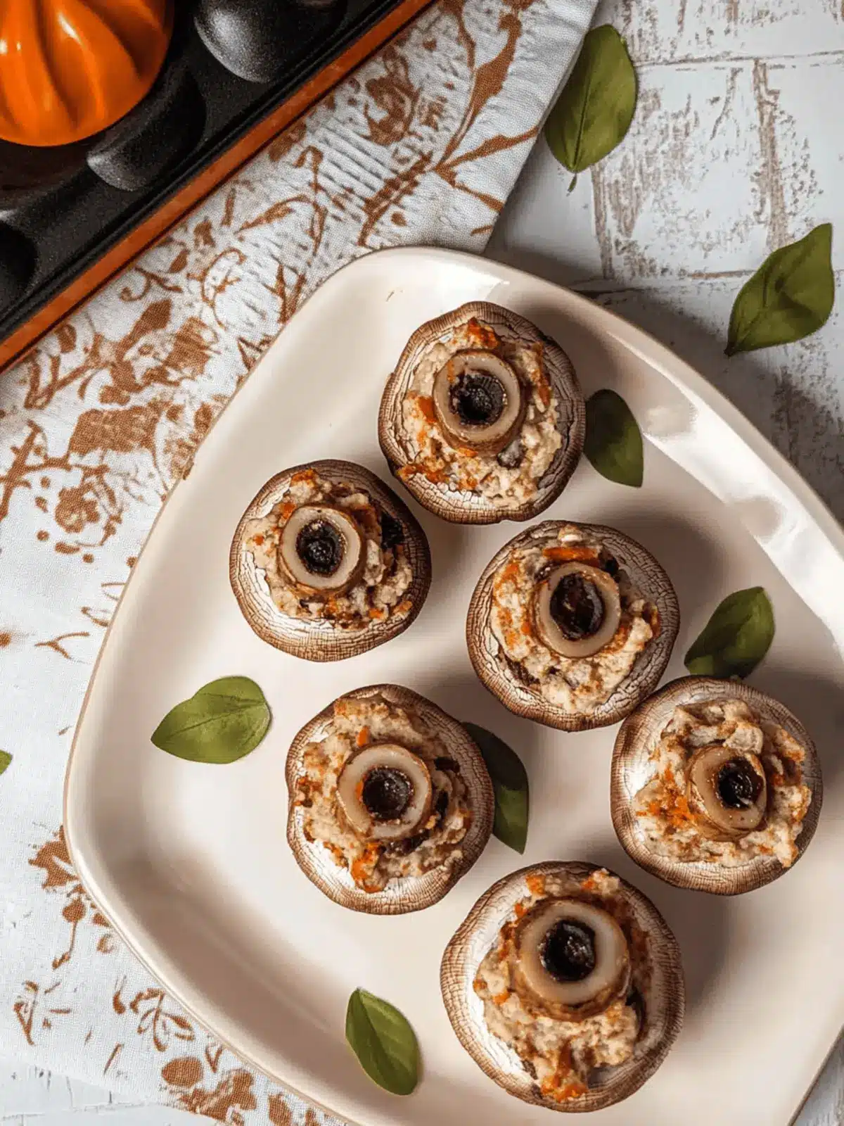 Stuffed Mushroom Eyeballs