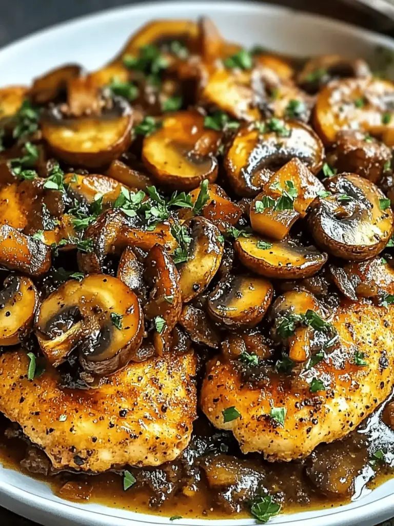 Black Pepper Chicken with Mushrooms