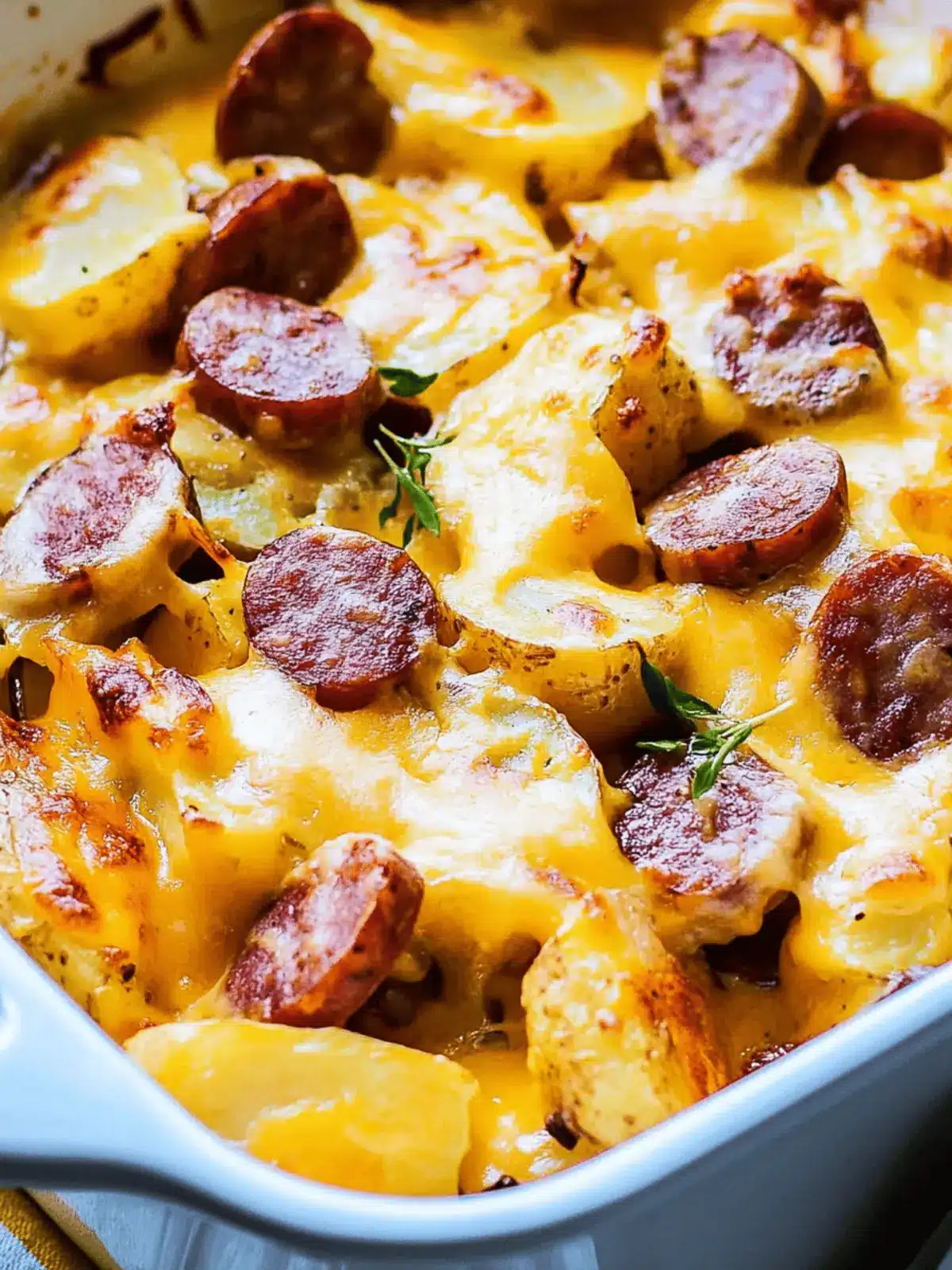 Cheesy Ranch Potatoes and Smoked Sausage