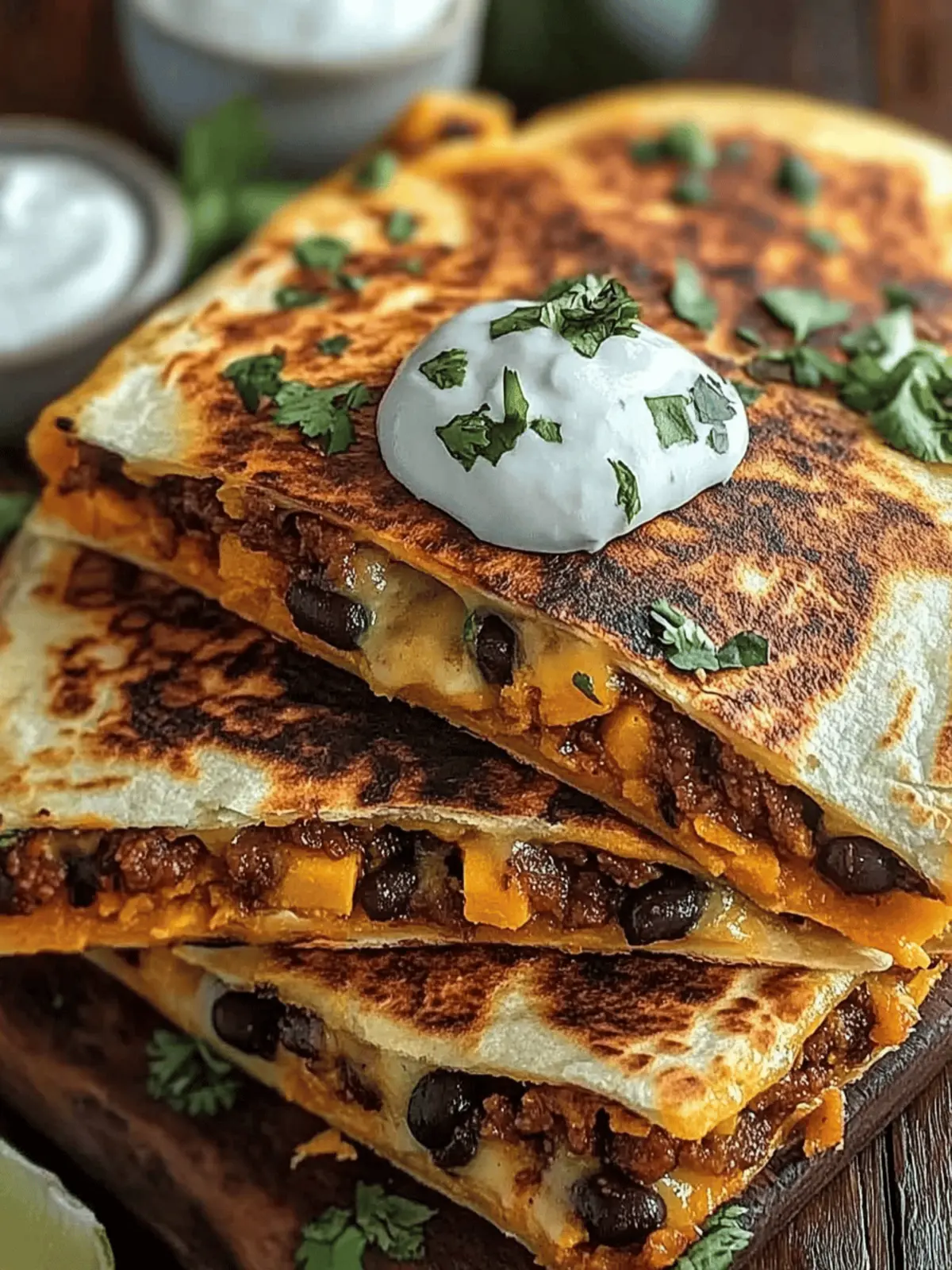 Savory Sweet Potato and Black Bean Quesadillas You’ll Love 3 Savory Sweet Potato and Black Bean Quesadillas