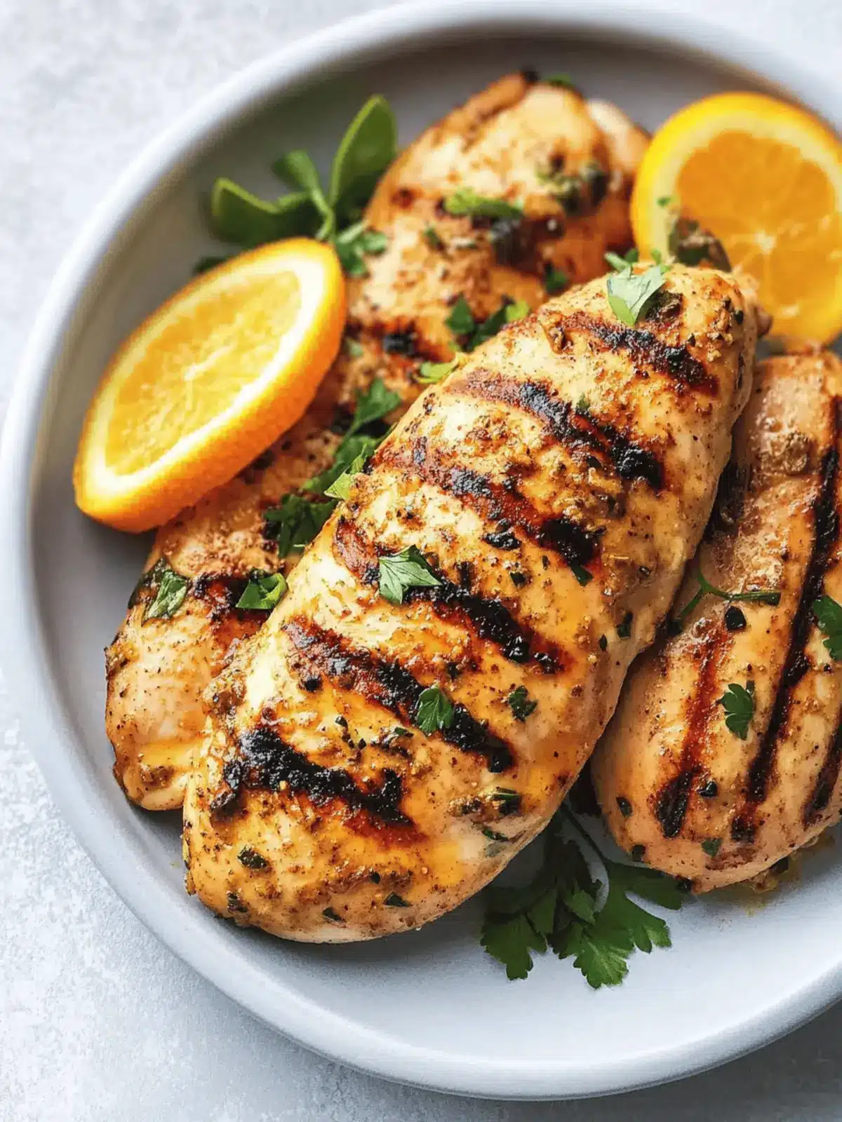 Orange Dijon Grilled Chicken