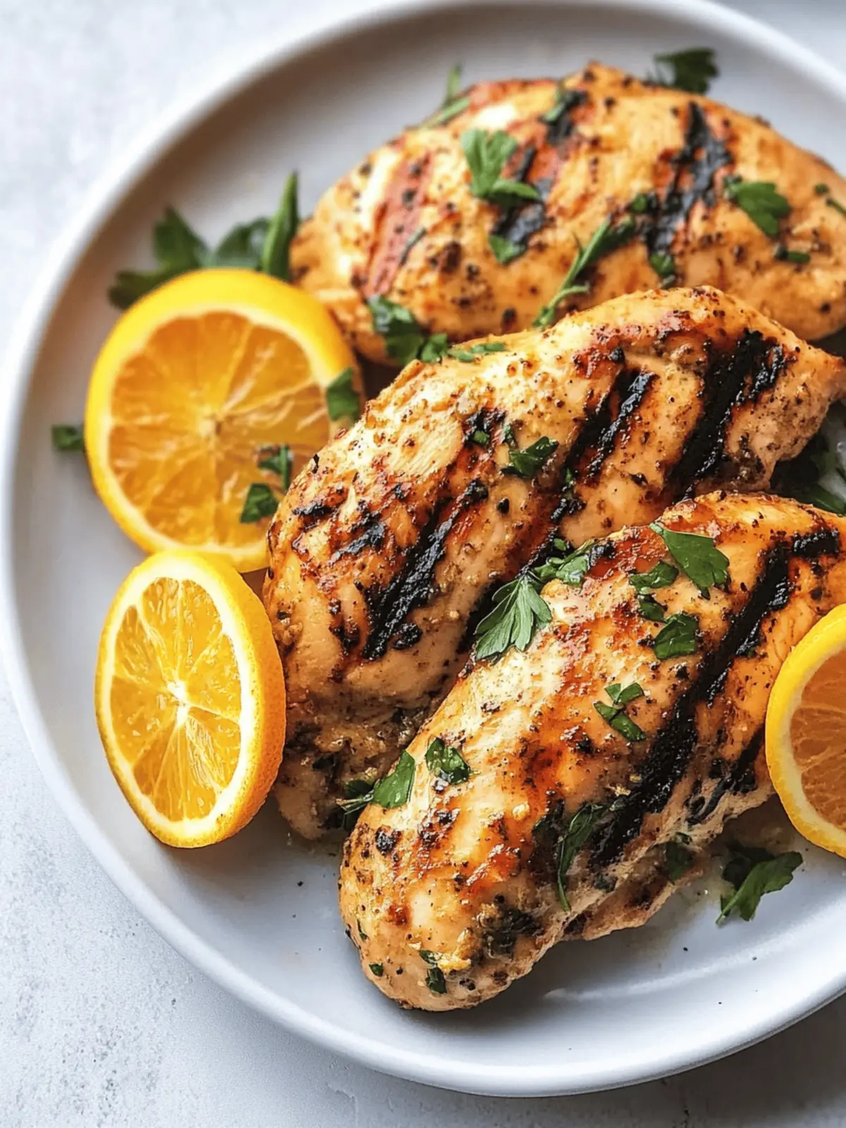 Orange Dijon Grilled Chicken
