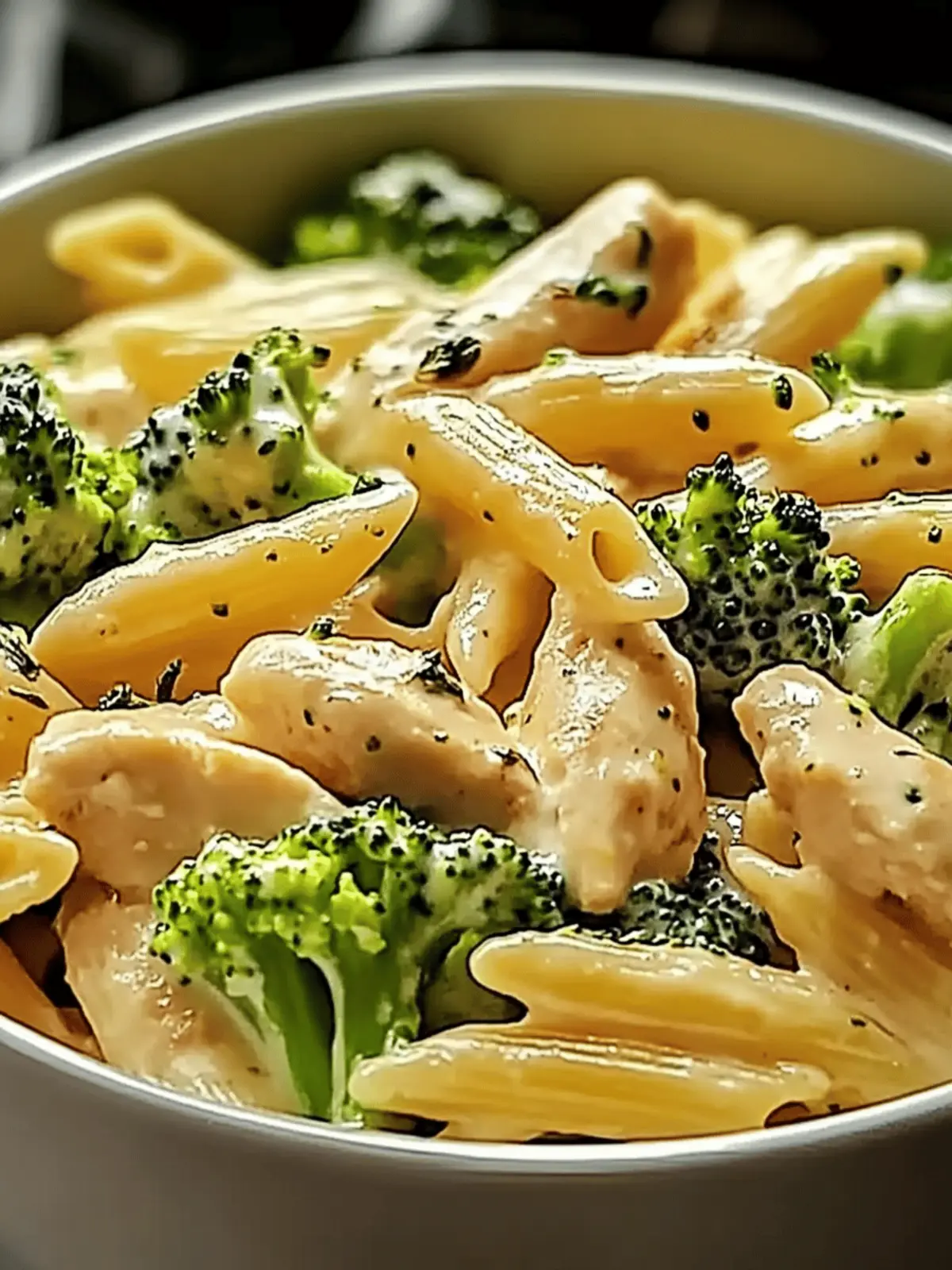Creamy Broccoli and Chicken Penne