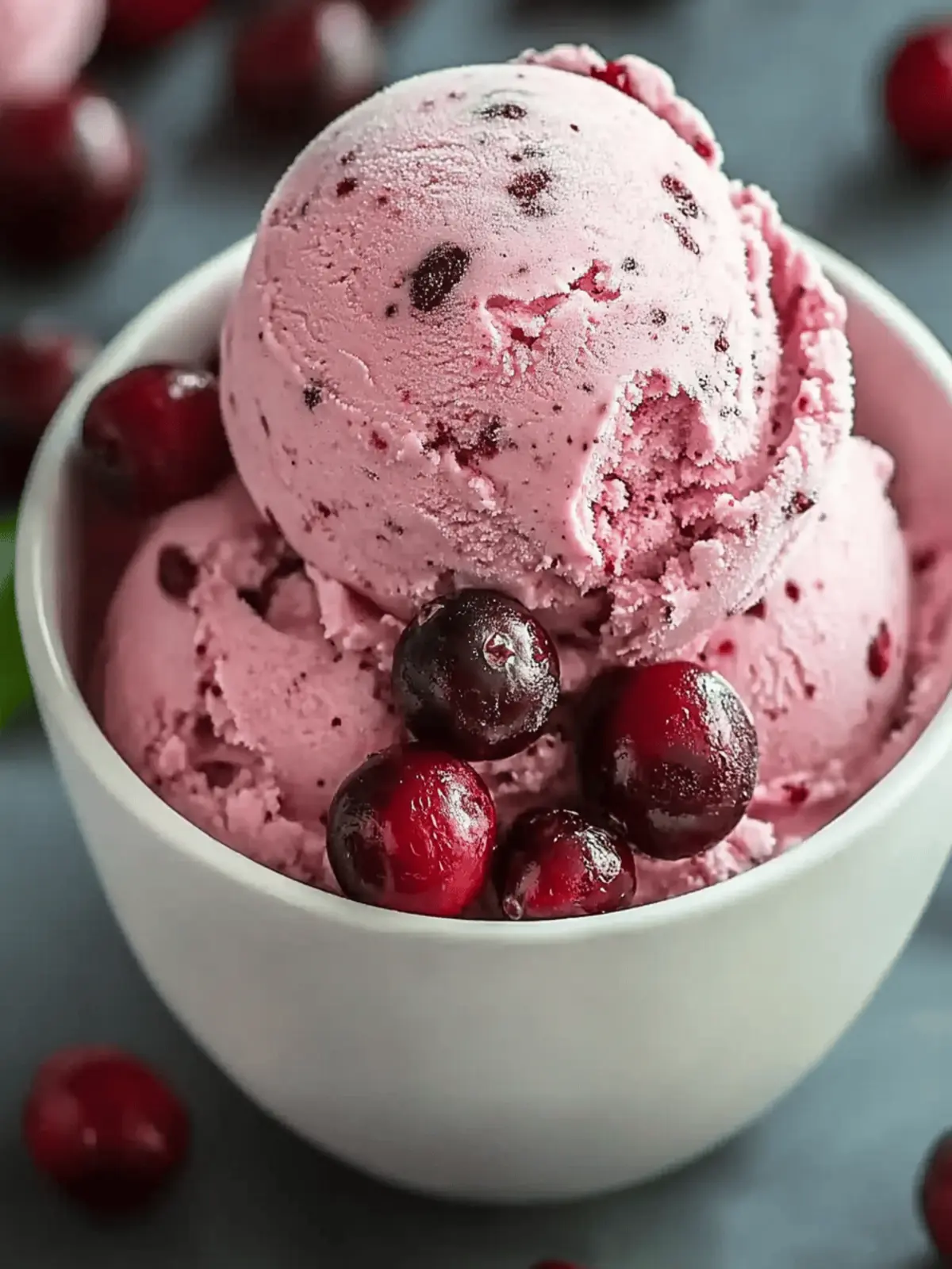 Cranberry Ice Cream Recipe