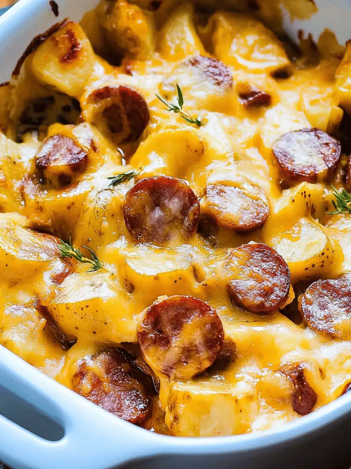Cheesy Ranch Potatoes and Smoked Sausage