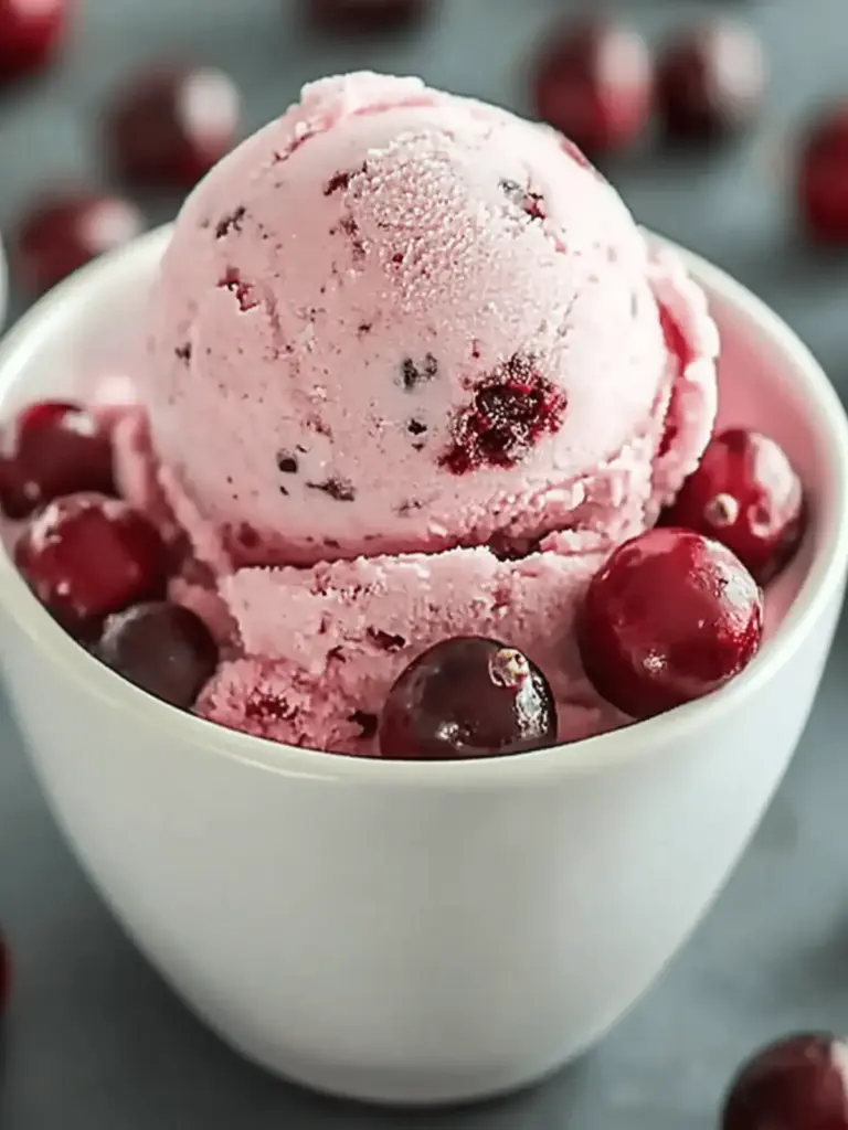 Cranberry Ice Cream Recipe