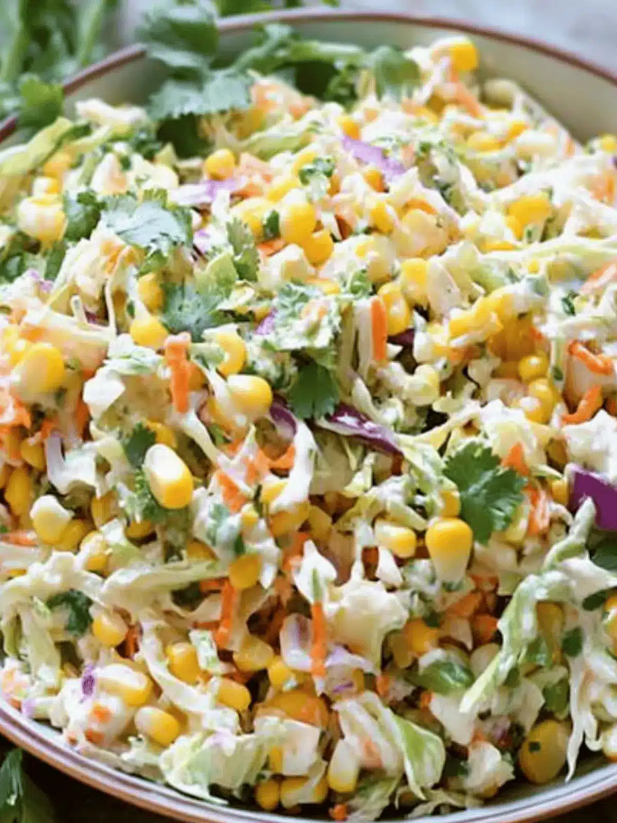 Spicy Jalapeno Corn Coleslaw