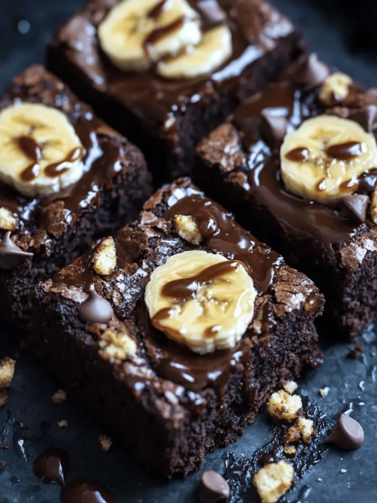 Fudgy Banana Bread Brownies