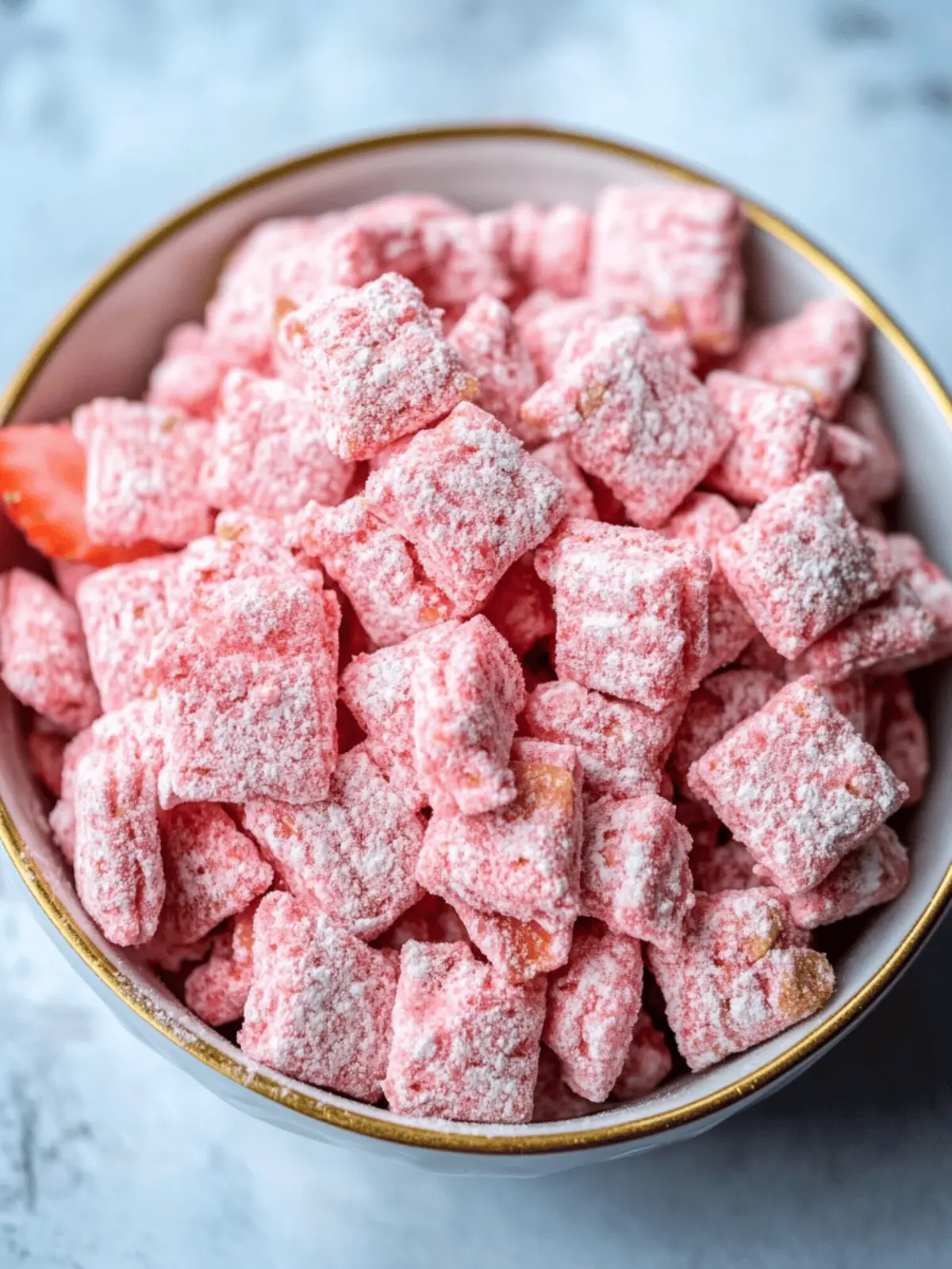 Strawberry Shortcake Puppy Chow