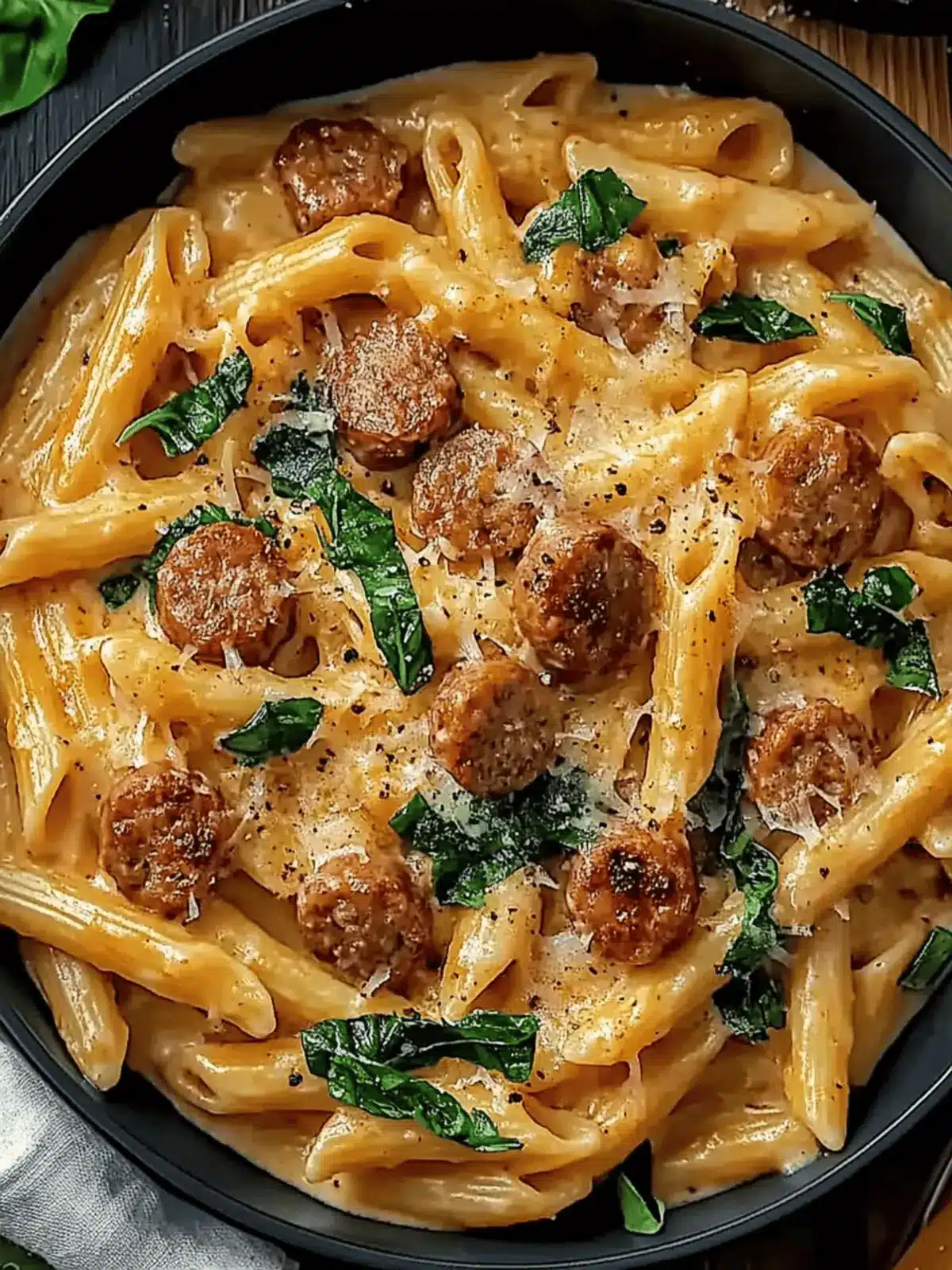 Creamy Cajun Sausage Pasta