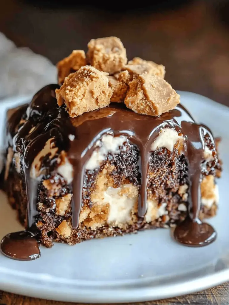 Peanut Butter Cup Dump Cake