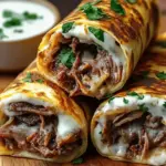 French Dip Tortilla Roll Ups