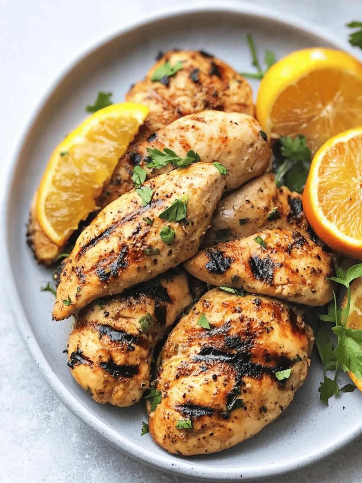 Orange Dijon Grilled Chicken