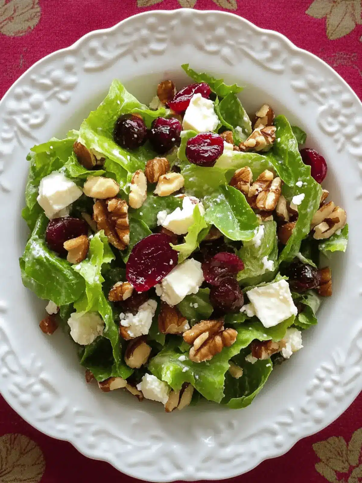 Cranberry, Feta and Walnut Salad