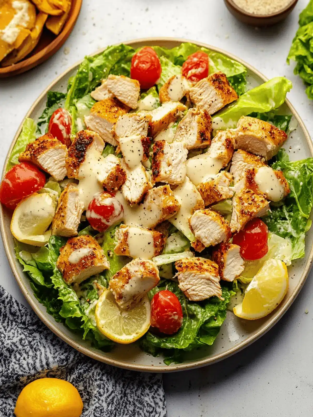 Sheet Pan Chicken Caesar Salad