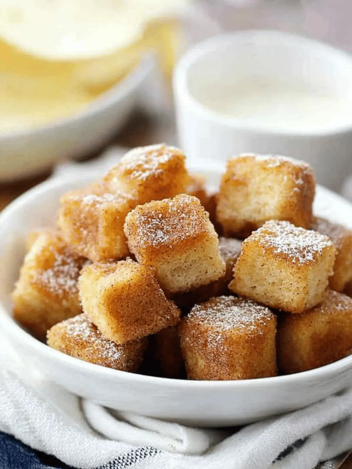 Cinnamon Roll French Toast Bites