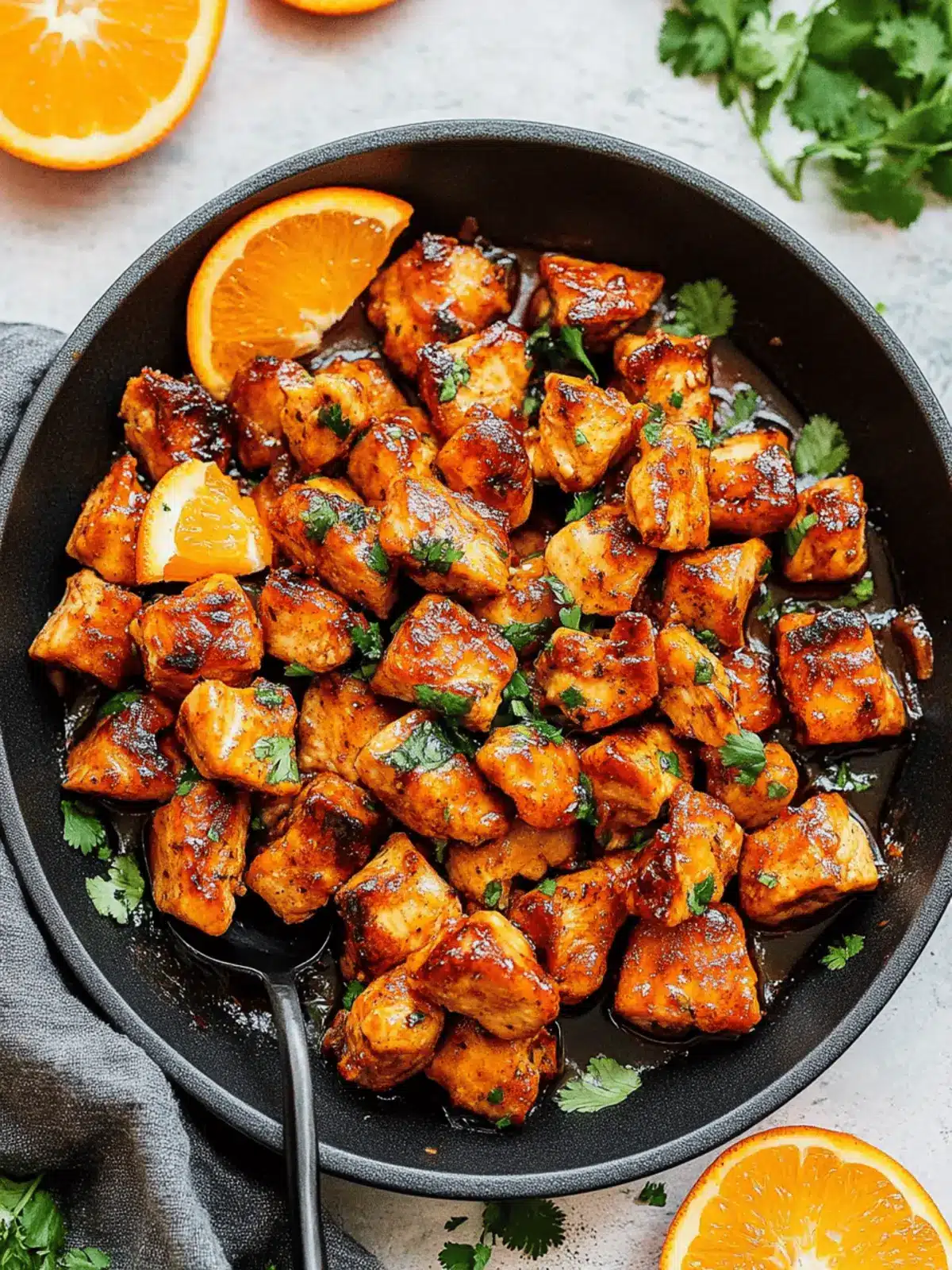 Cilantro Orange Chicken Bites for a Quick Flavor Explosion 3 Cilantro Orange Chicken Bites