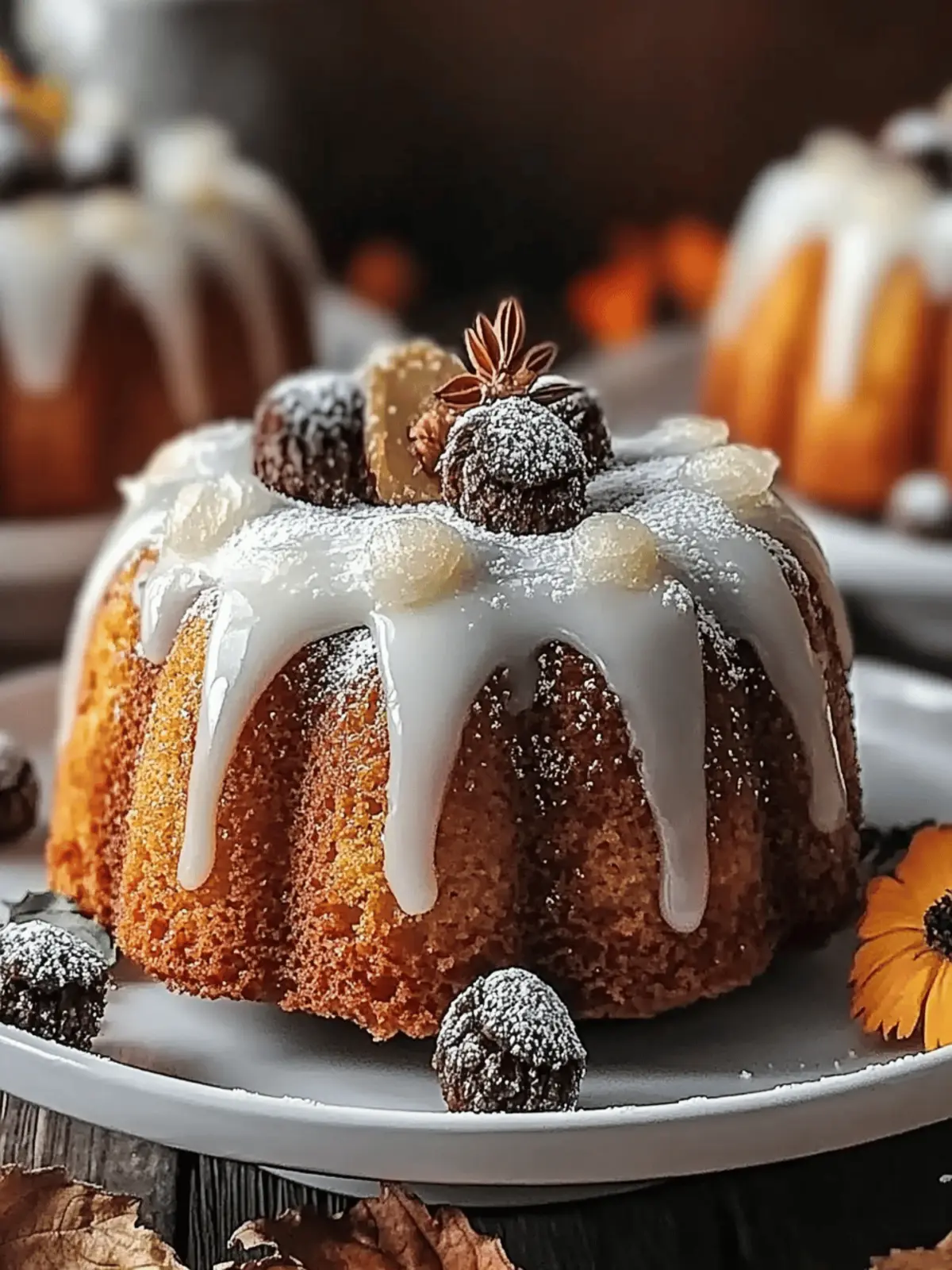 Pumpkin Spice Mini Bundt Cakes for your Fall Celebrations 2 Pumpkin Spice Mini Bundt Cakes
