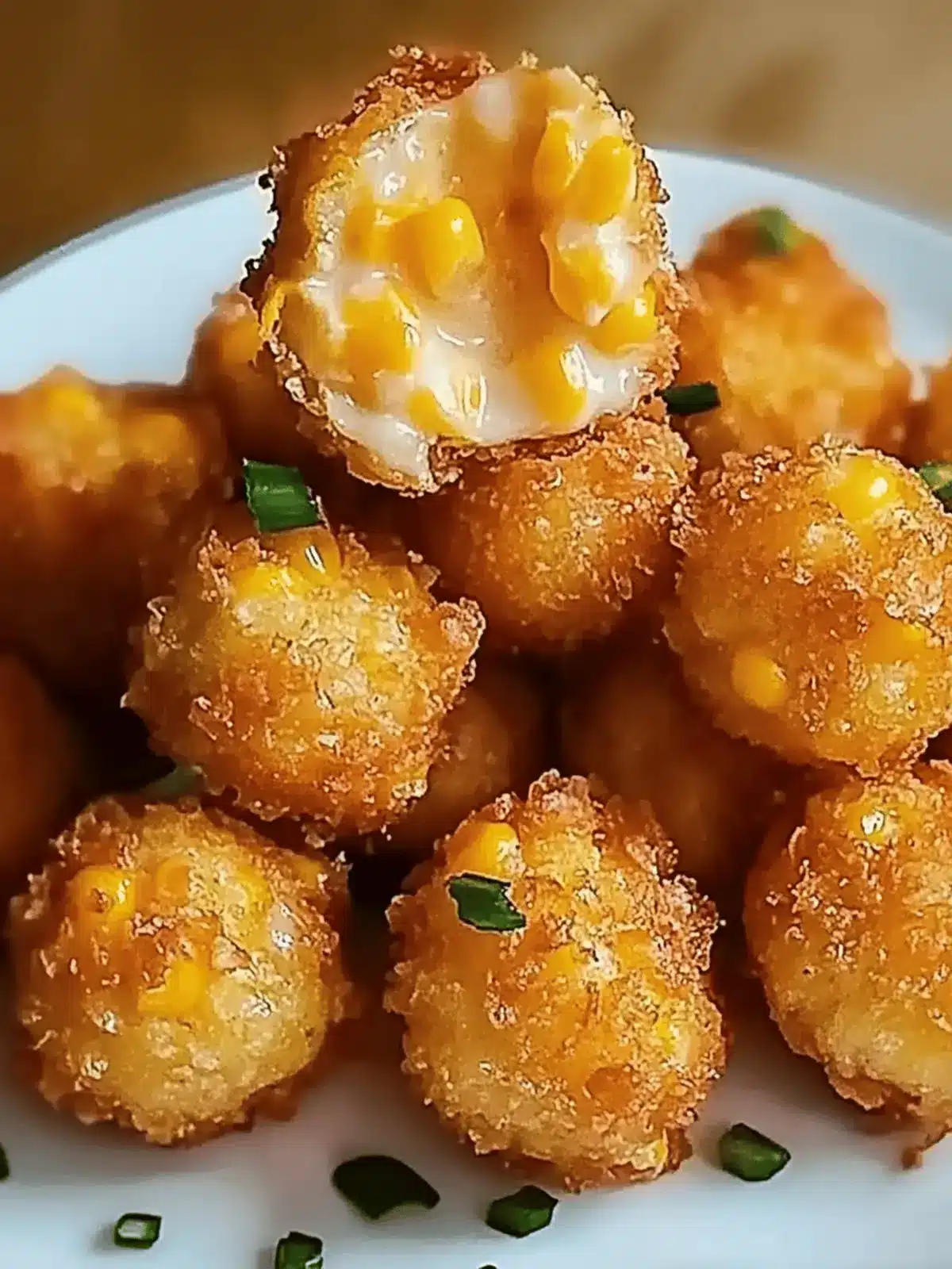 Crispy Corn Cheese Bites
