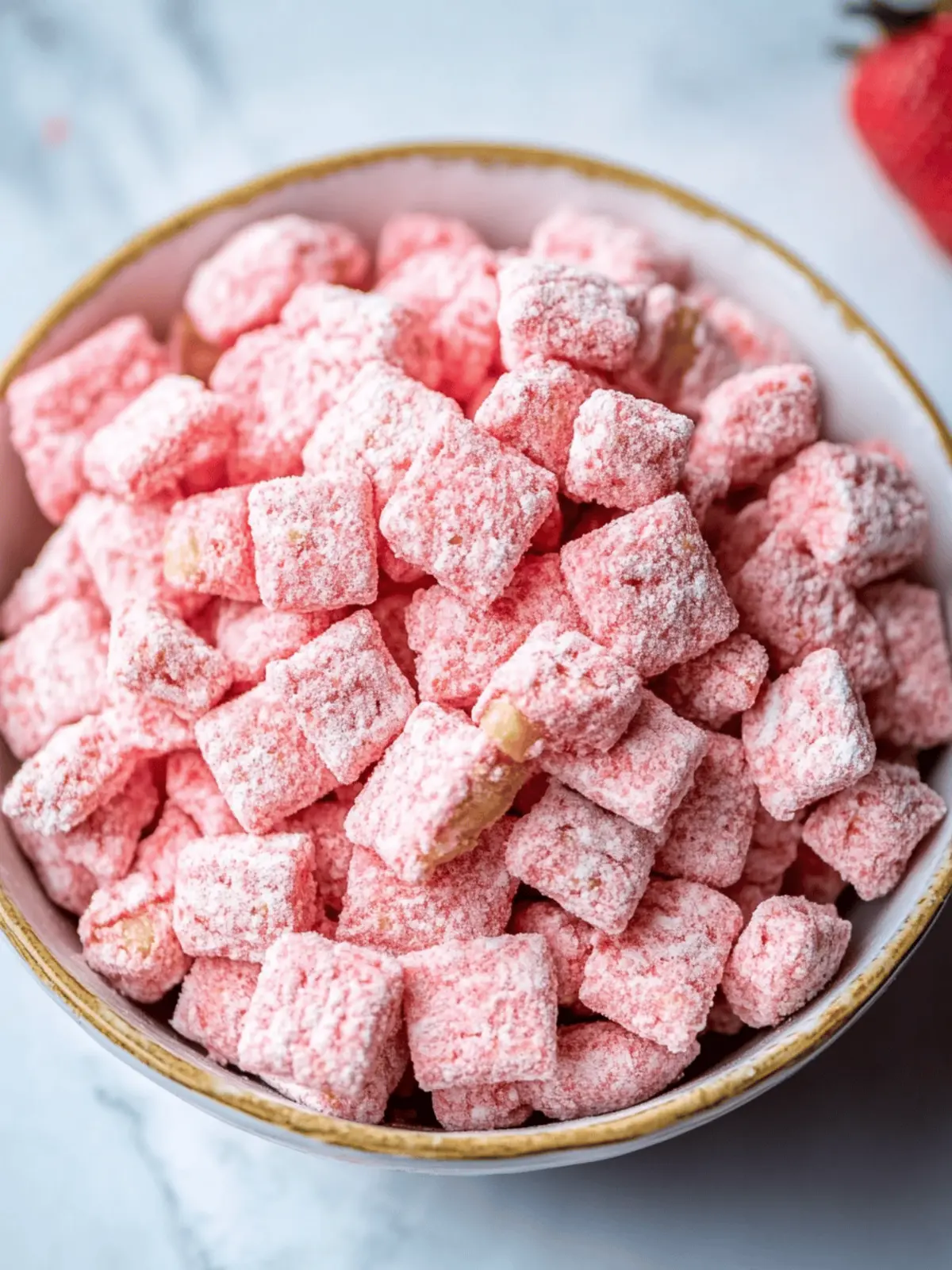 Strawberry Shortcake Puppy Chow