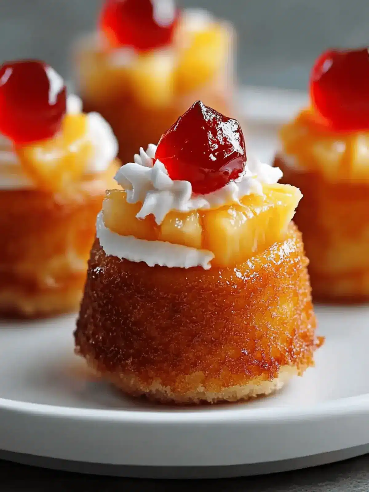 Mini Pineapple Upside Down Cupcakes