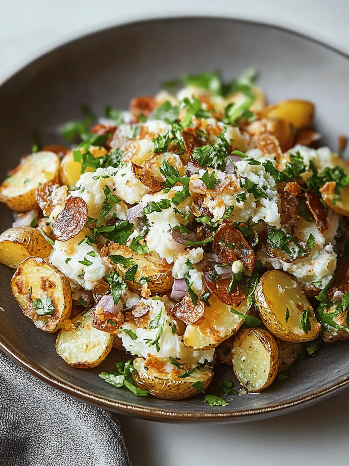 Crispy Smashed Potato Salad for Irresistible Summer Flavor 2 Crispy Smashed Potato Salad