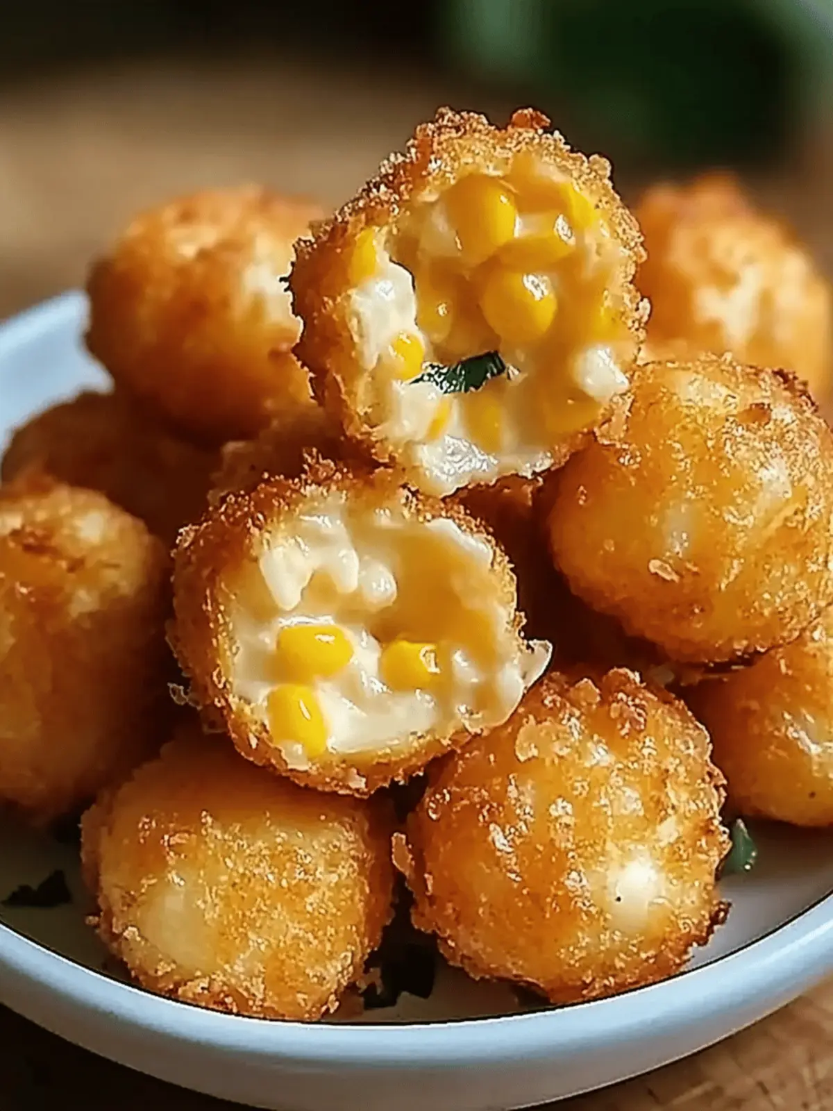 Crispy Corn Cheese Bites