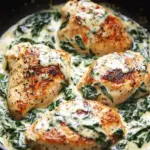 Creamy Chicken Breast in Spinach Parmesan Sauce