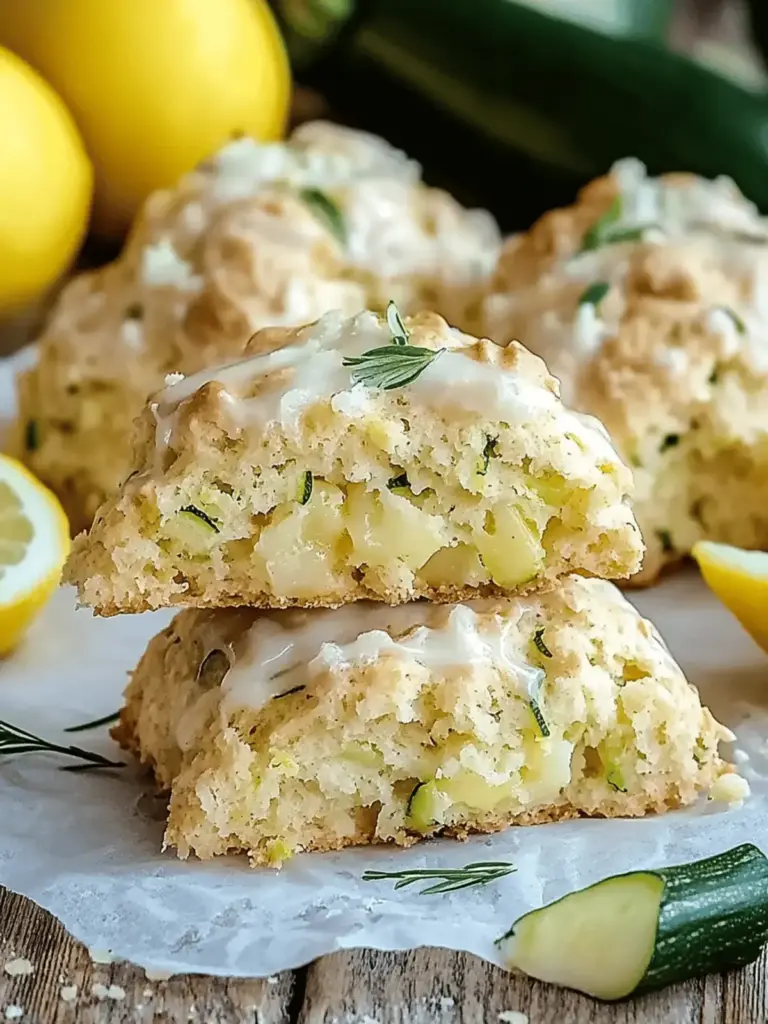 Lemon Zucchini Scones