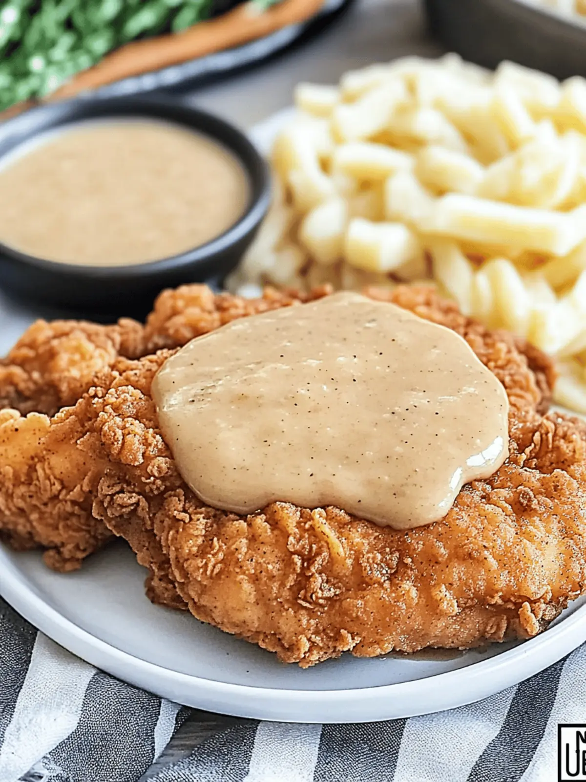 Crispy Chicken Fried Chicken with Country Gravy Heaven