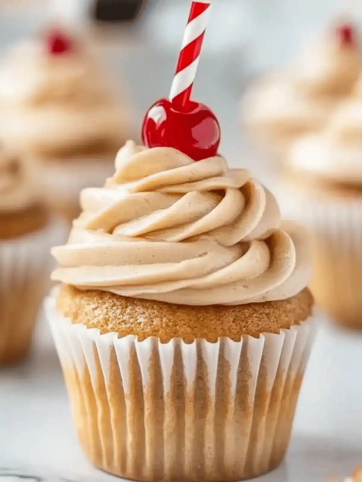 Root Beer Float Cupcakes